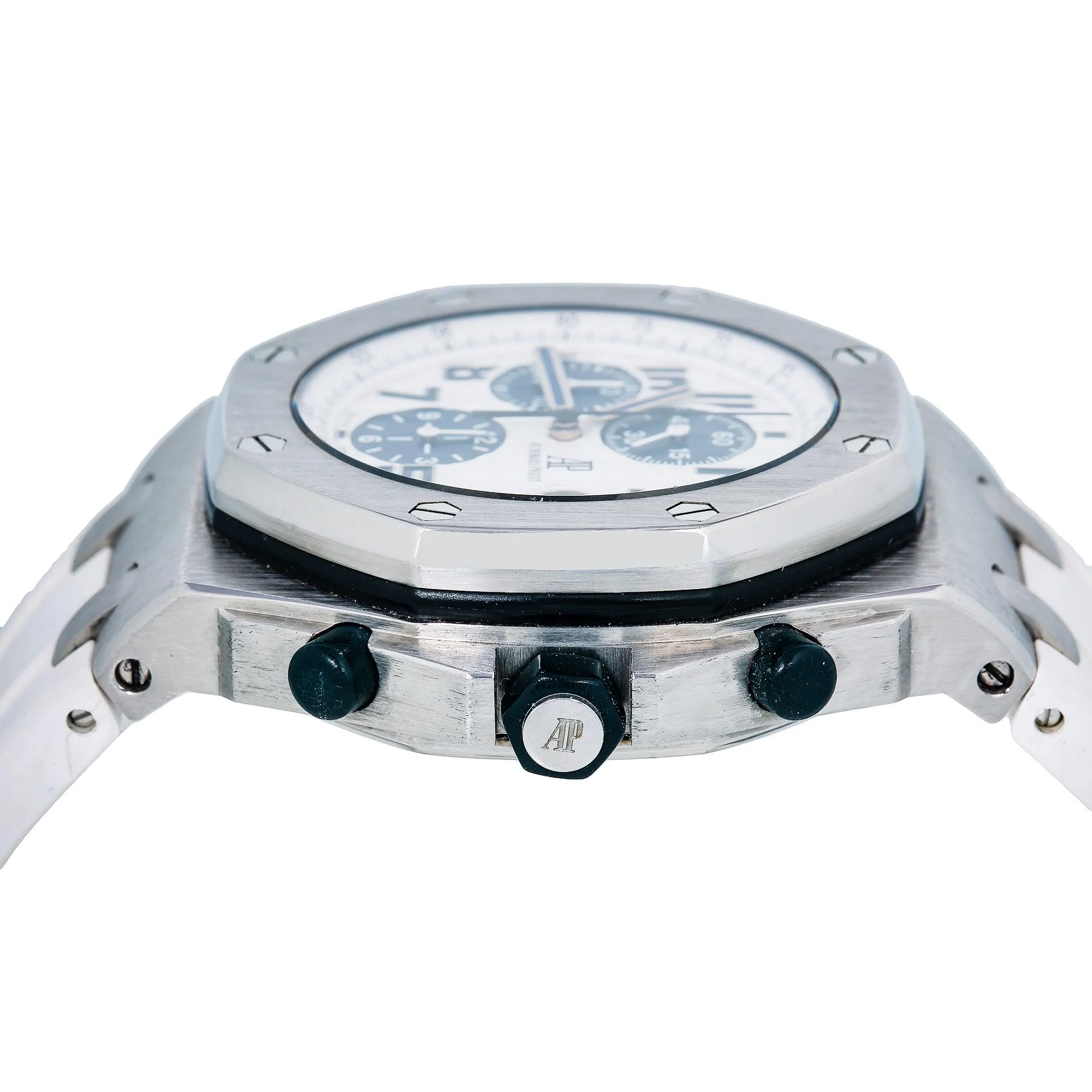 Audemars Piguet Royal Oak Offshore Chronograph 42MM 26170ST White Arabic Dial Stainless Steel Bezel White Rubber Band - Image 5