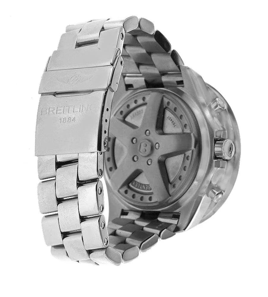 Breitling Bentley 6.75 48MM A44382  Mother of Pearl Diamond Dial Diamond Bezel Stainless Steel Bracelet - Image 3