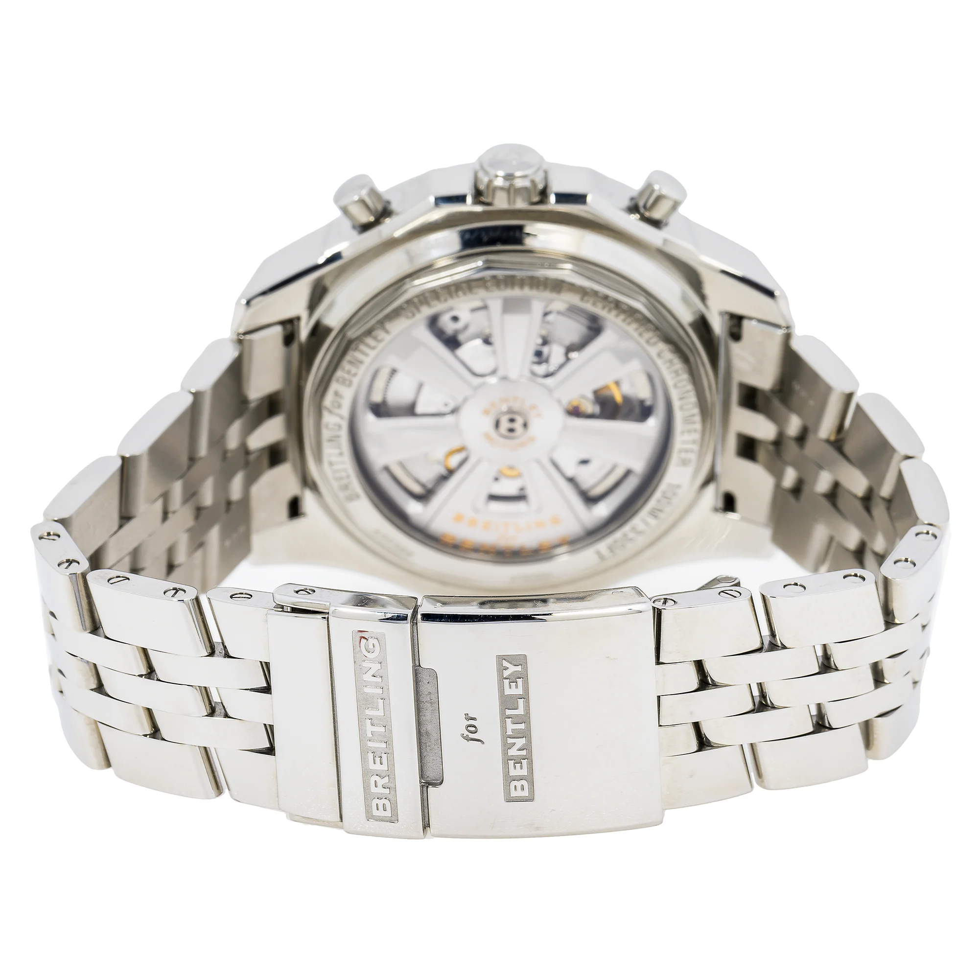 Breitling Bentley Barnato Racing 49MM A25366 White Dial Stainless Steel Bracelet - Image 4