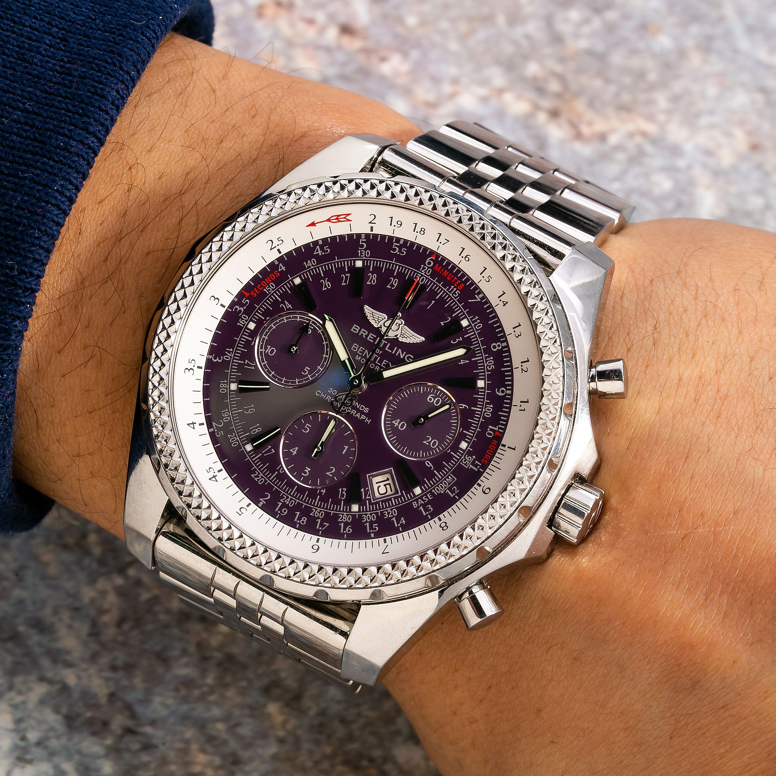 Breitling Bentley Motors 48MM A25362 Black Dial Stainless Steel Bracelet - Image 2