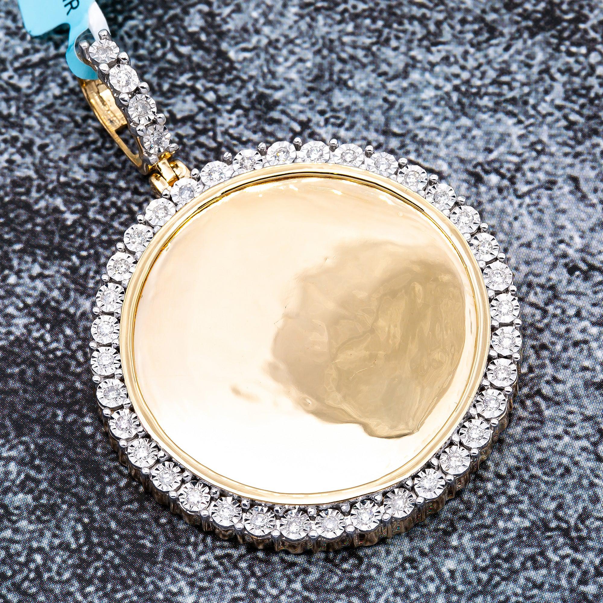 DIAMOND ROUND PICTURE PENDANT WITH 0.56CT DIAMONDS - Image 3