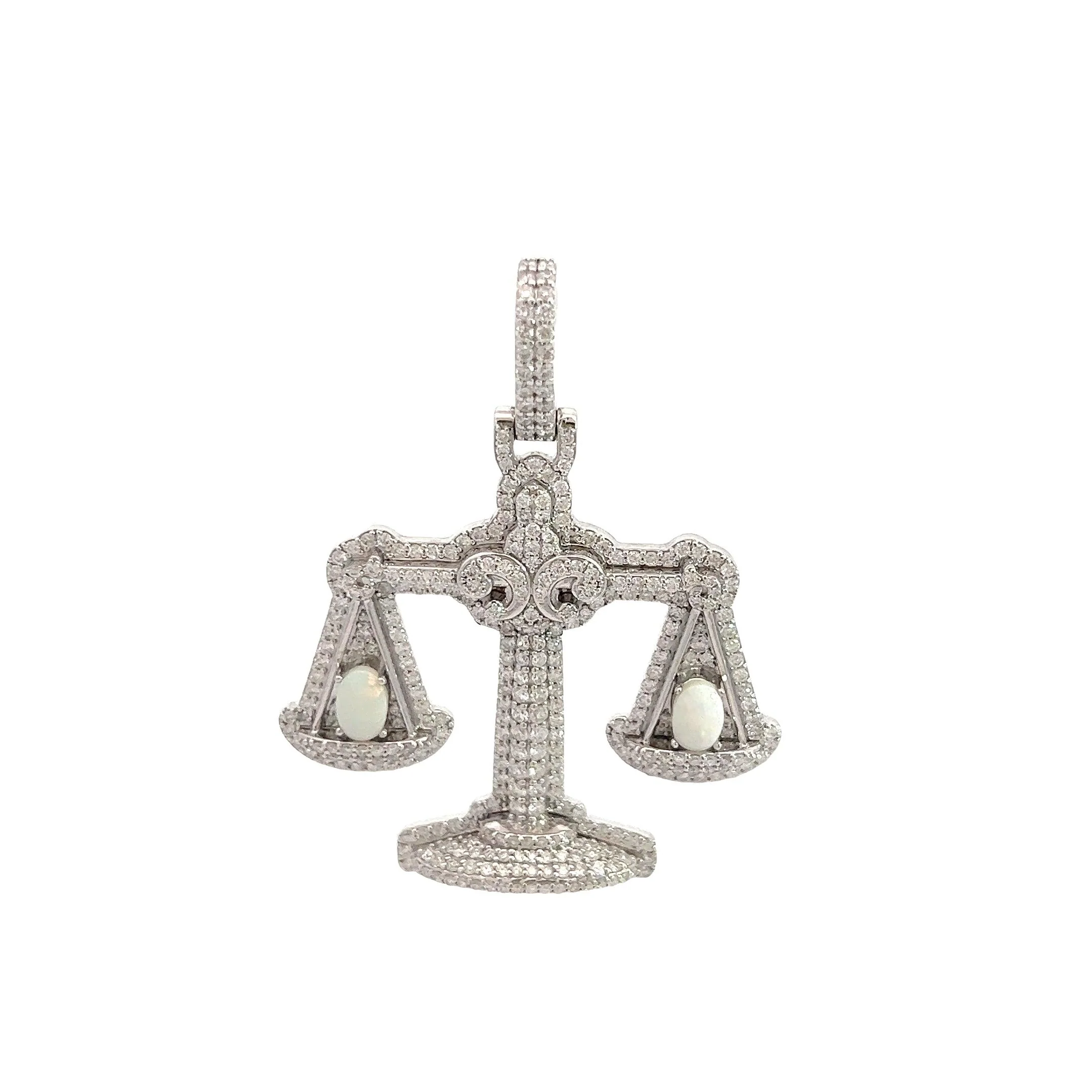 10K GOLD DIAMOND AND GEMSTONE SCALE PENDANT 3.09 CT - Image 4
