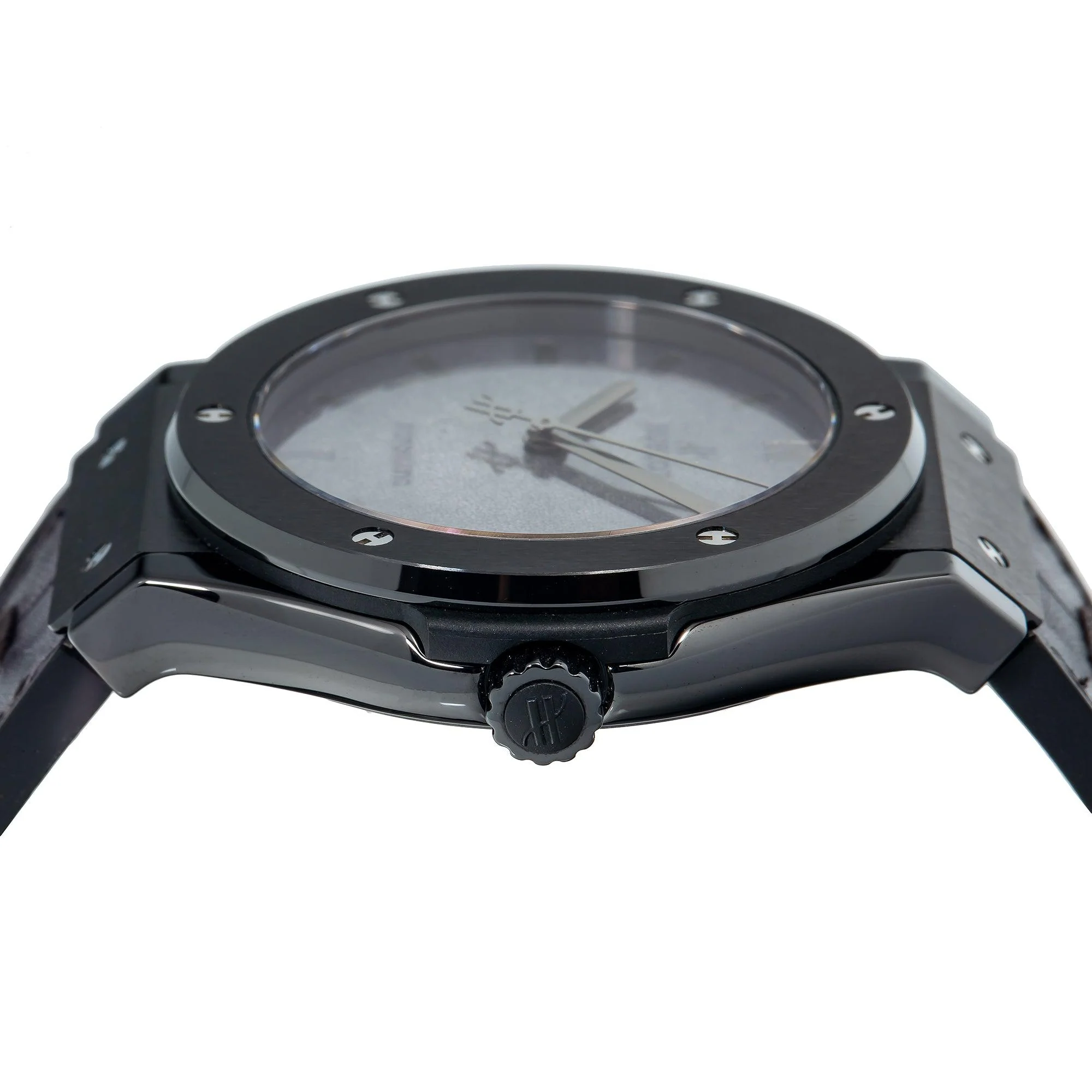 Hublot Classic Fusion 511.CM 45MM Black Dial With Leather Bracelet - Image 4