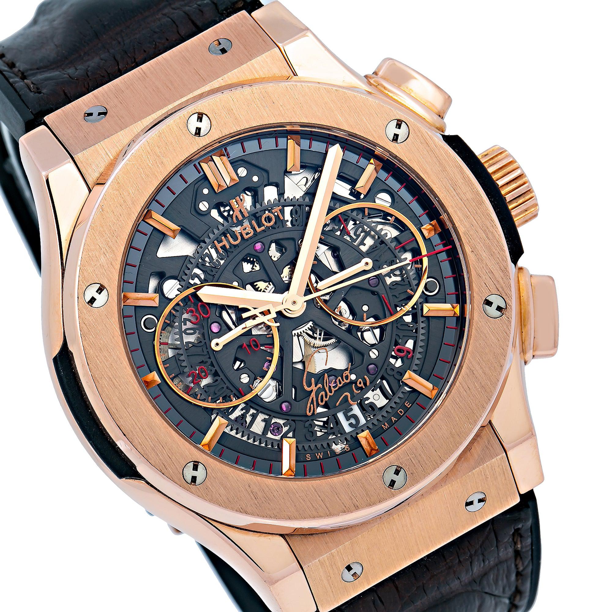 Hublot Classic Fusion Aerofusion 525.OX.0180.LR Black Dial With Leather Bracelet - Image 3