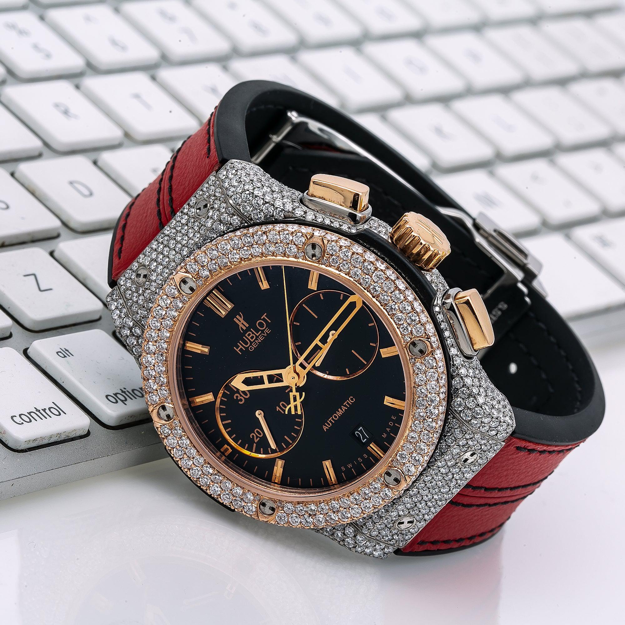Hublot Classic Fusion Chronograph 521.NO.1181.LR 45MM Black Dial With Rubber Bracelet - Image 2