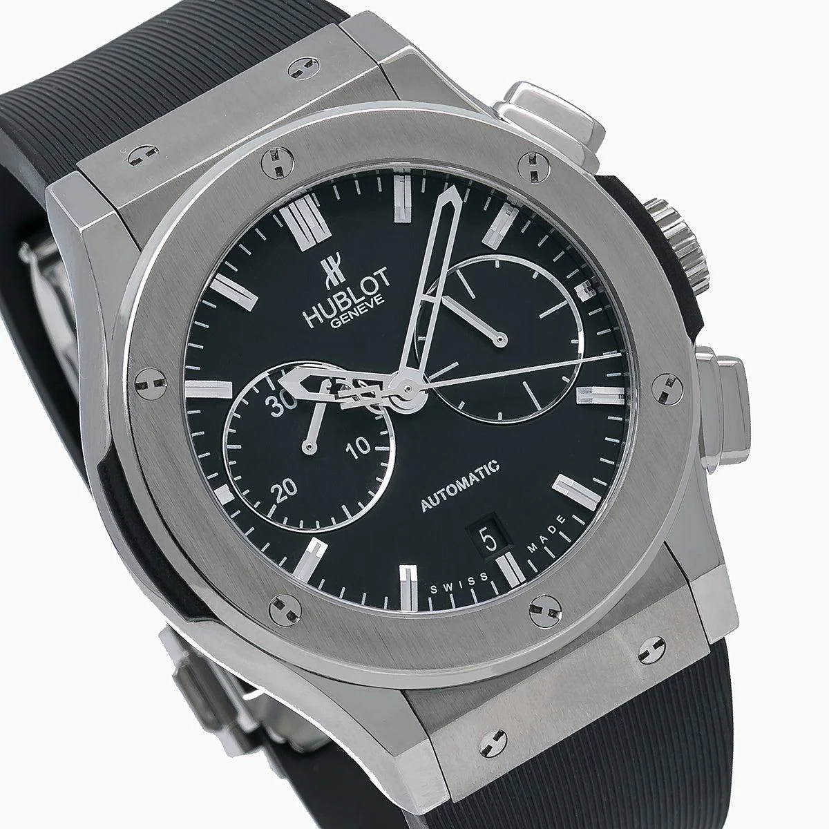 Hublot Classic Fusion Chronograph 541.NX.1171.RX 42MM Black Dial With Rubber Bracelet - Image 3