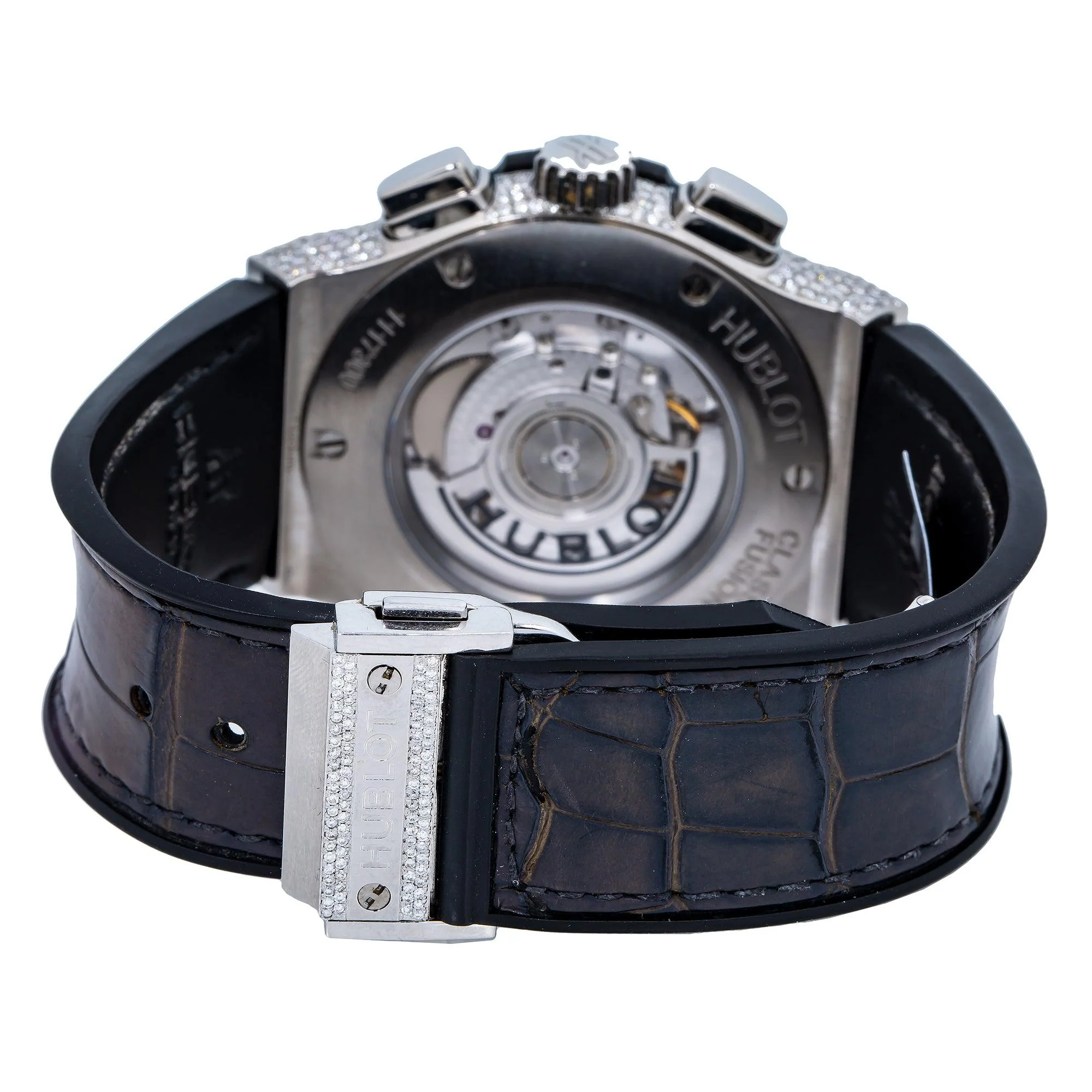 Hublot Classic Fusion Chronograph 541.NX.7070 42MM Gray Dial With Leather Bracelet - Image 6