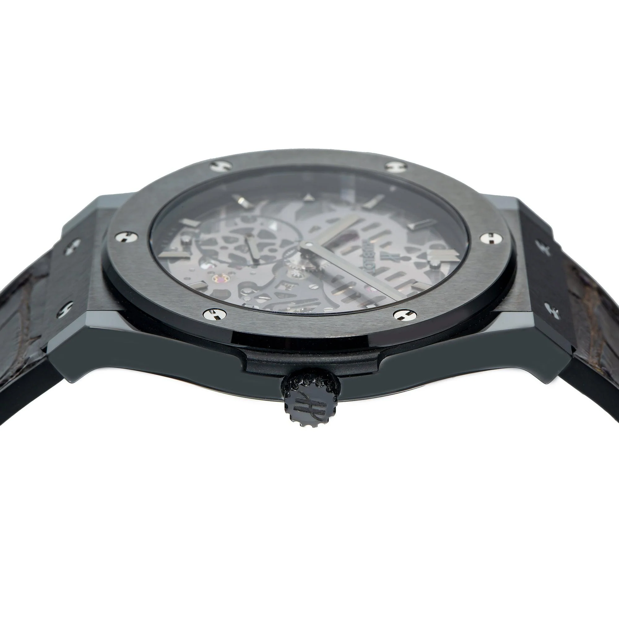 Hublot Classic Fusion Ultra-Thin 515.NX.0170.LR 45MM Transparent Dial With Leather Bracelet - Image 4