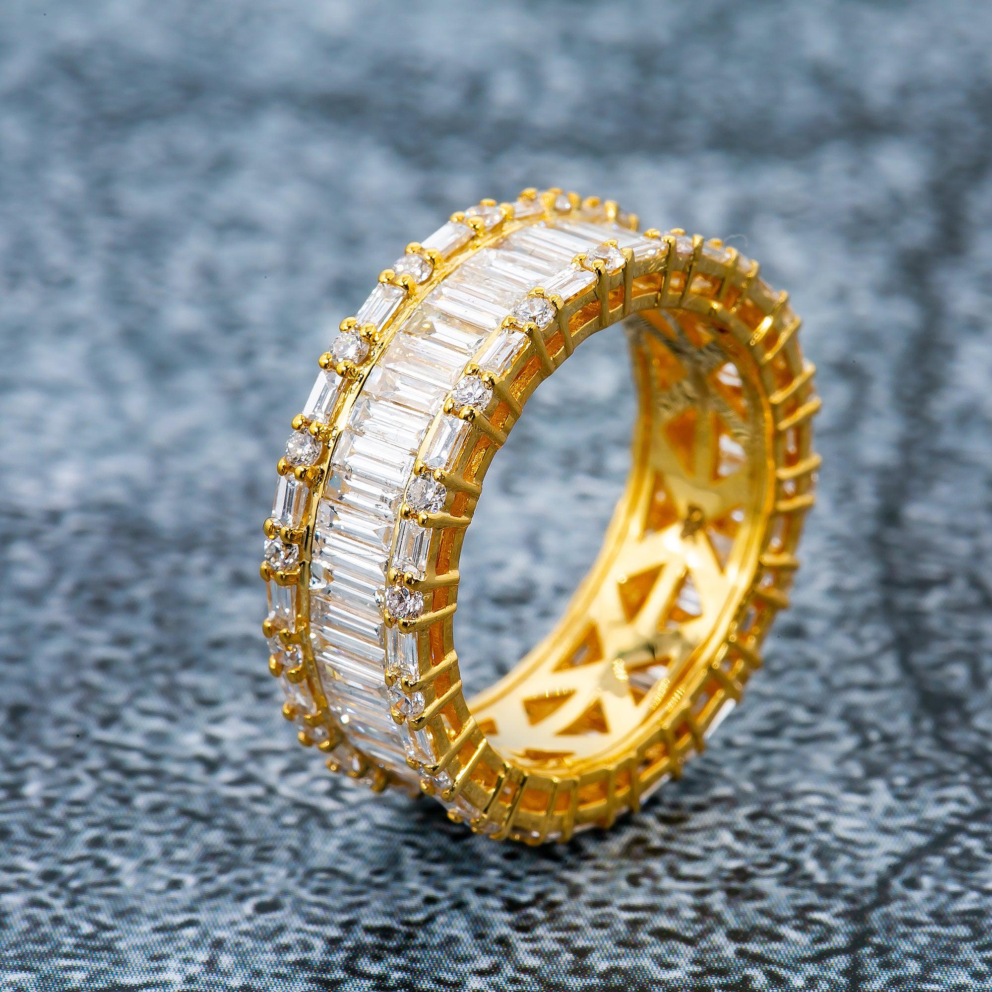 Ladies 14K Yellow Gold Ring with 3.06 CT  Baguette Diamonds - Image 2