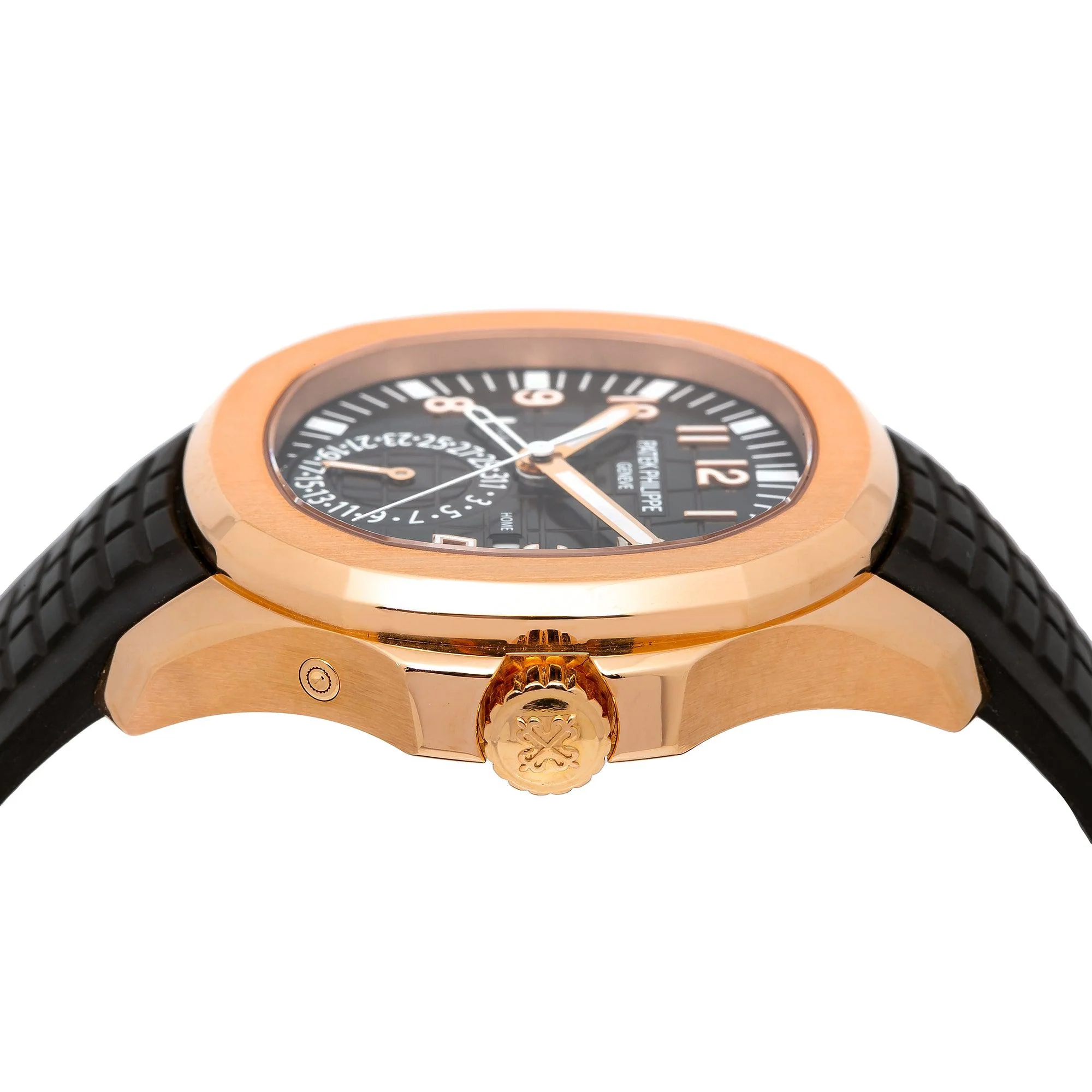 Patek Philippe Aquanaut 40.8MM 5164R-001 Brown Arabic Dial Rose Gold Bezel Brown Rubber Bracelet - Image 5