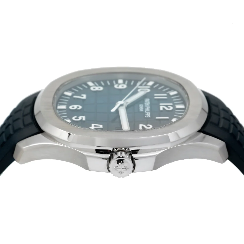Patek Philippe Aquanaut 42.2MM 5168G-001 Blue Arabic Dial White Gold Bezel Blue Rubber Band - Image 5