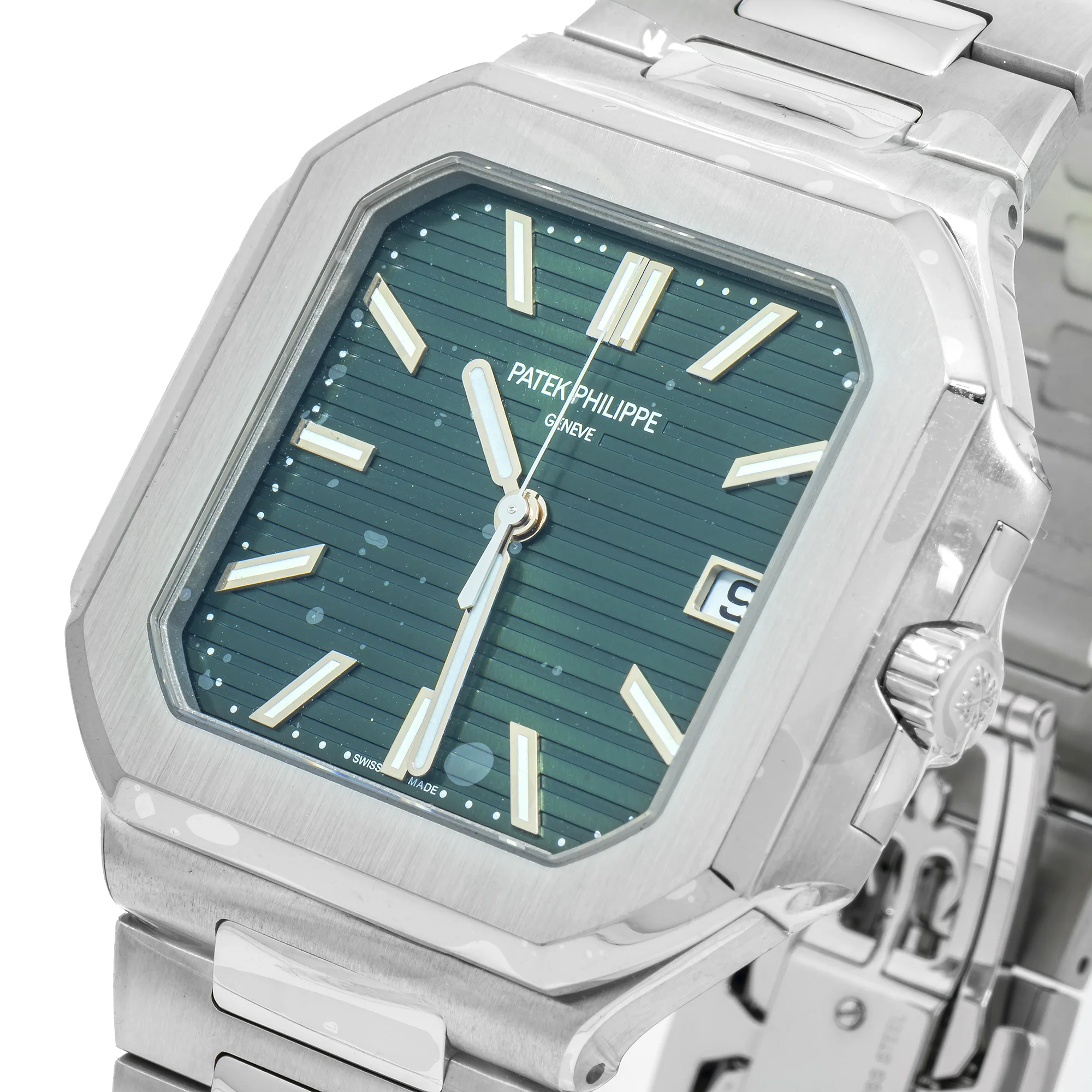 Patek Philippe Cubitus 45MM 5821/1A Green Dial Stainless Steel Bezel Stainless Steel Bracelet - Image 3