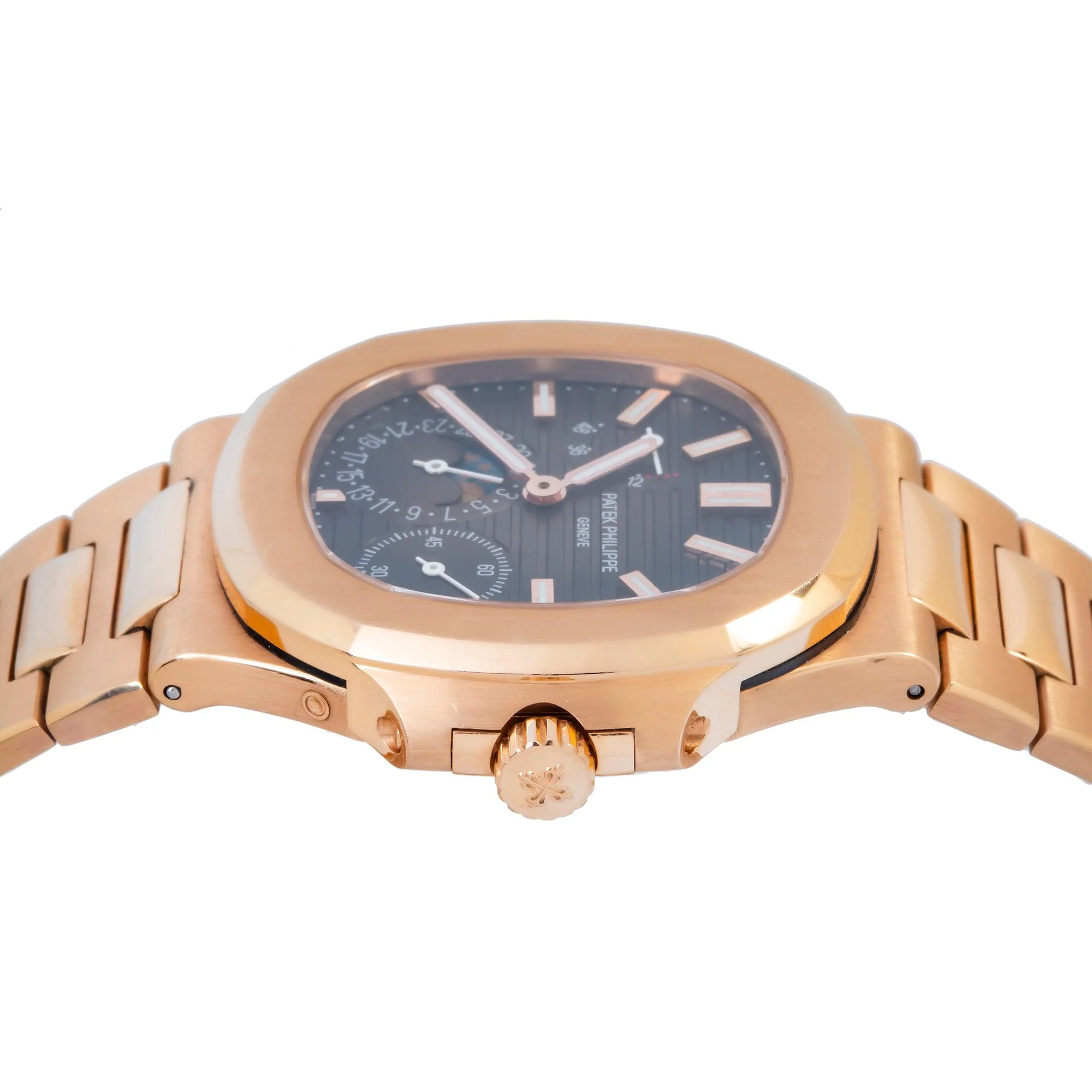 Patek Philippe Nautilus 40MM 5712/1R-001 Brown Dial Rose Gold Bezel 18K Rose Gold Bracelet - Image 5