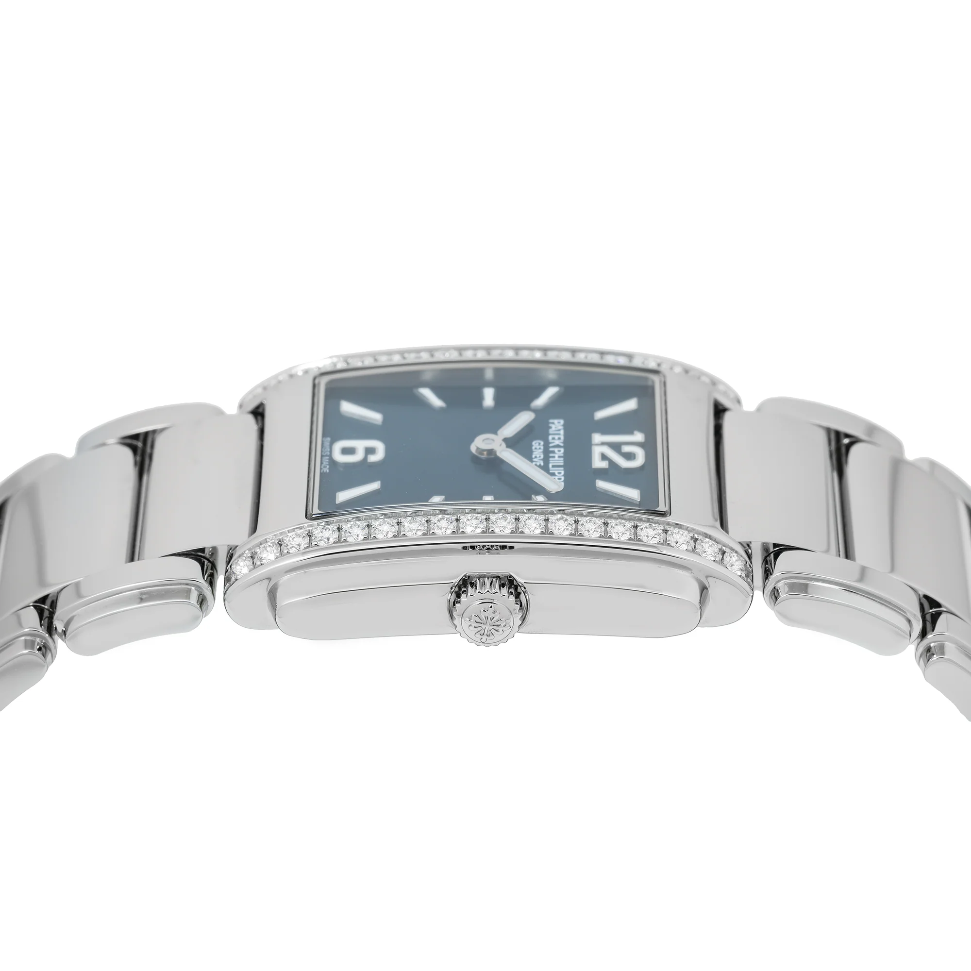 Patek Philippe Twenty~4 30MM 4910/1200A-011 Green Dial Diamond Bezel Stainless Steel Bracelet - Image 3