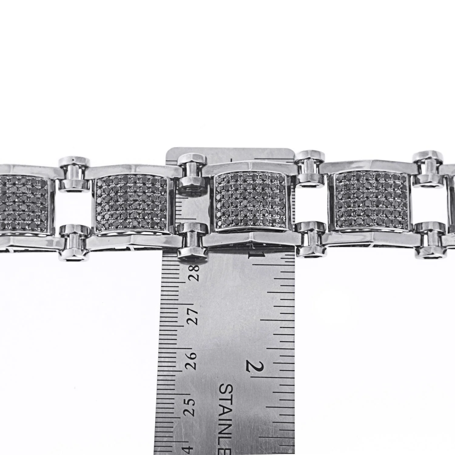Unique Black Diamond Mens Braclet with 13.50 CT Of AAA Quality Stones - Image 3