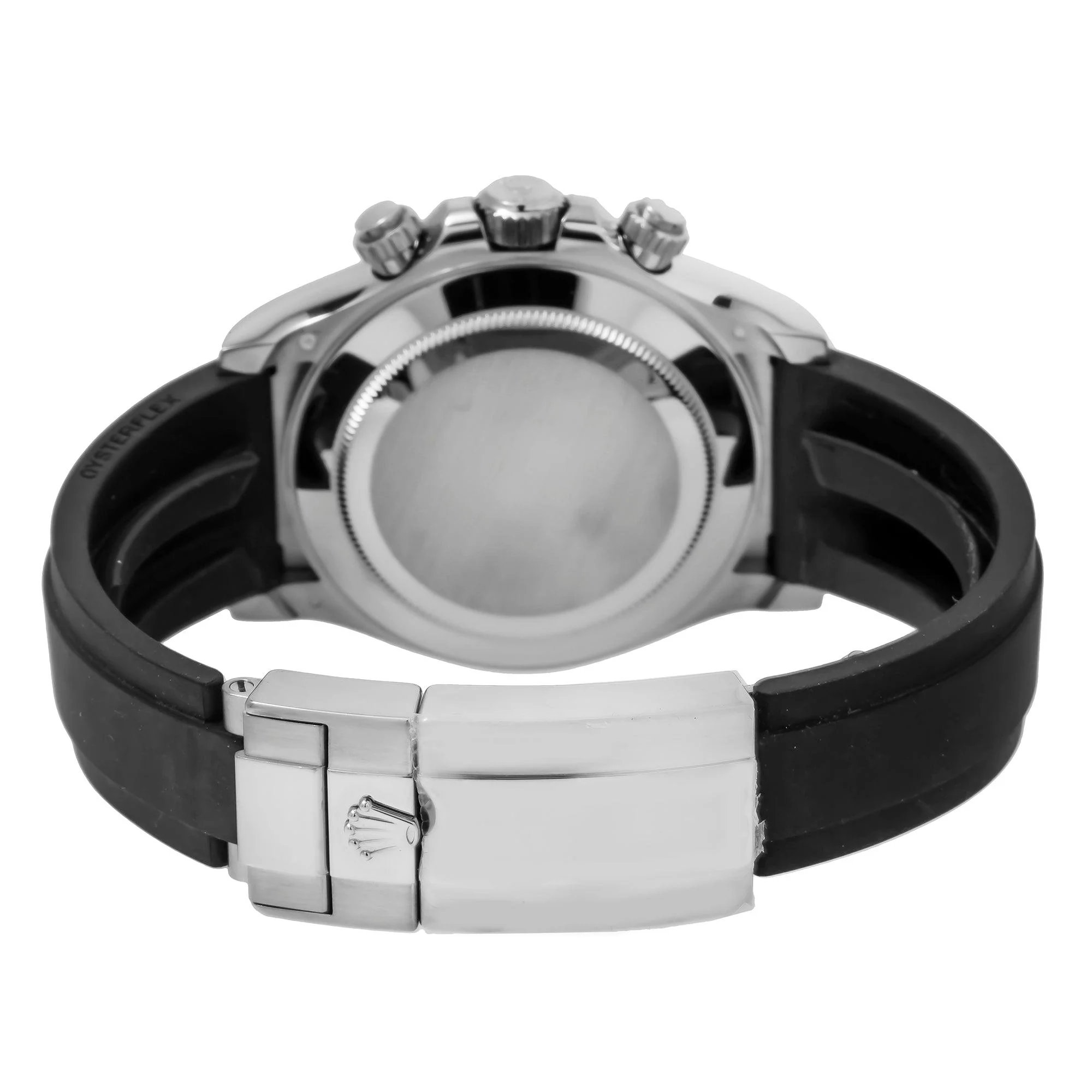Rolex Cosmograph Daytona 40MM 116519LN Black Diamond Dial Black Ceramic Tachymeter Bezel Black Oysterflex Strap - Image 9