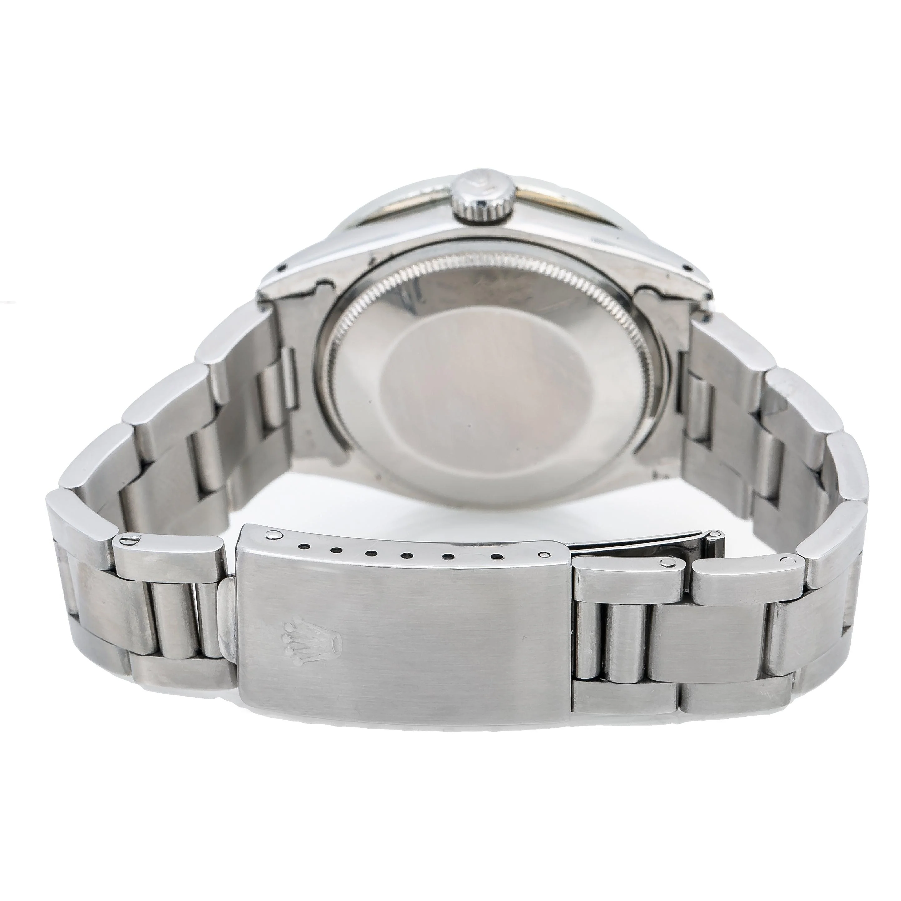 Rolex Date 34MM 1500 White Mother of Pearl Diamond Dial Diamond Bezel Stainless Steel Oyster Bracelet 1.15ct - Image 5