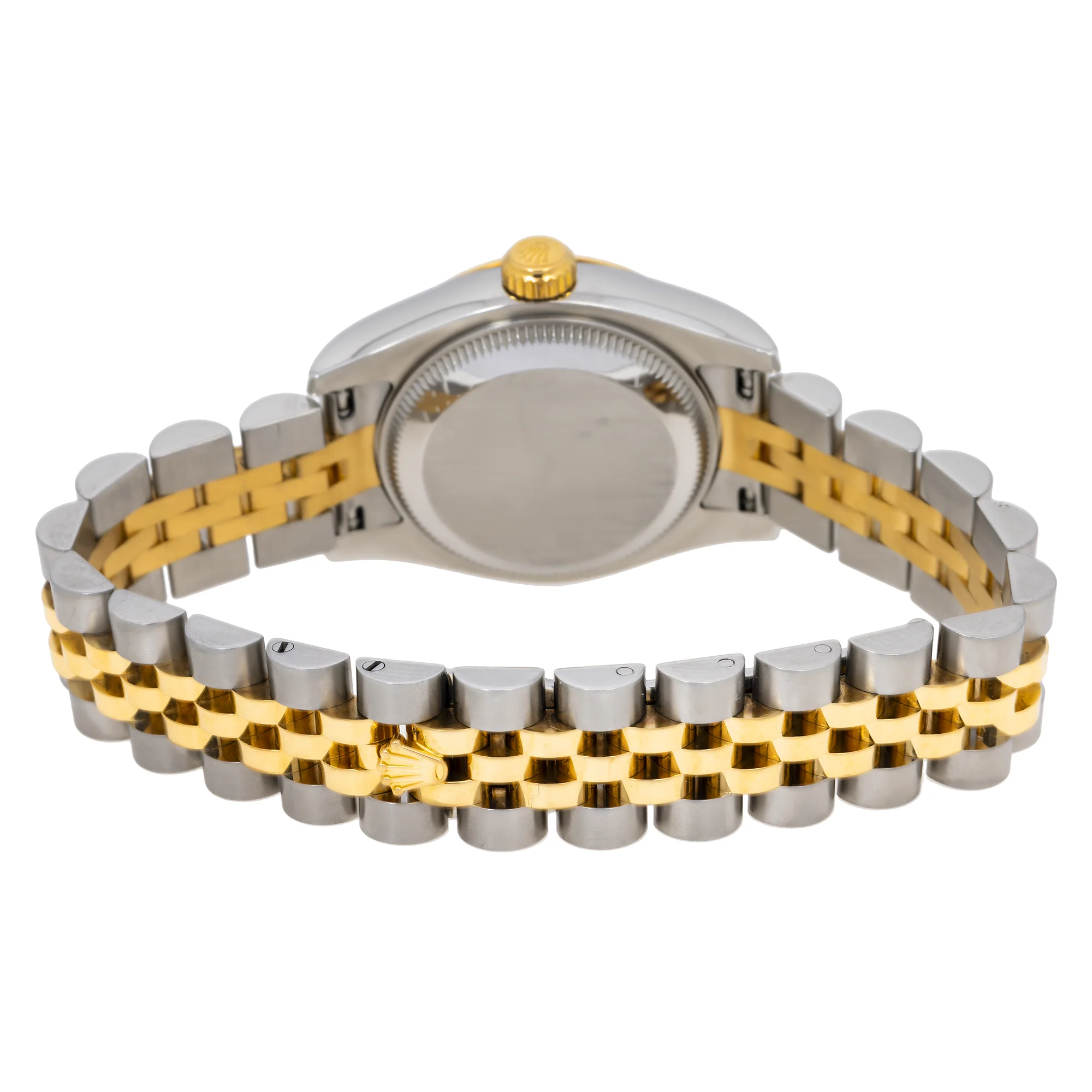 Rolex Datejust 26MM 179173 Champagne Diamond Dial Fluted Bezel Two Tone Yellow Gold Jubilee Bracelet - Image 5