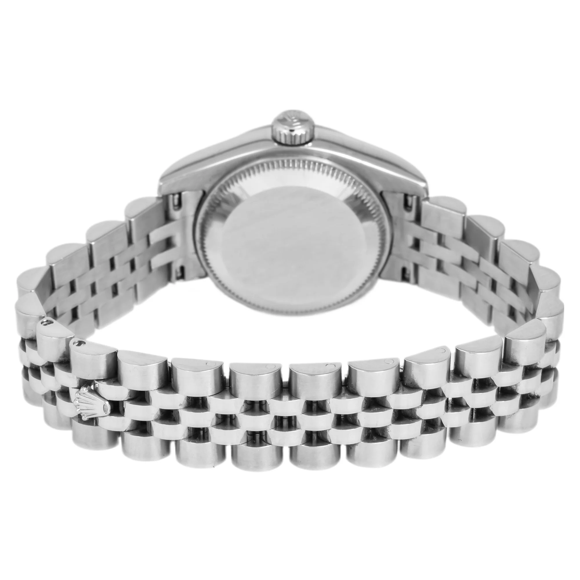Rolex Datejust 26MM 179174 Black Roman Dial Fluted Bezel Stainless Steel Jubilee Bracelet - Image 6