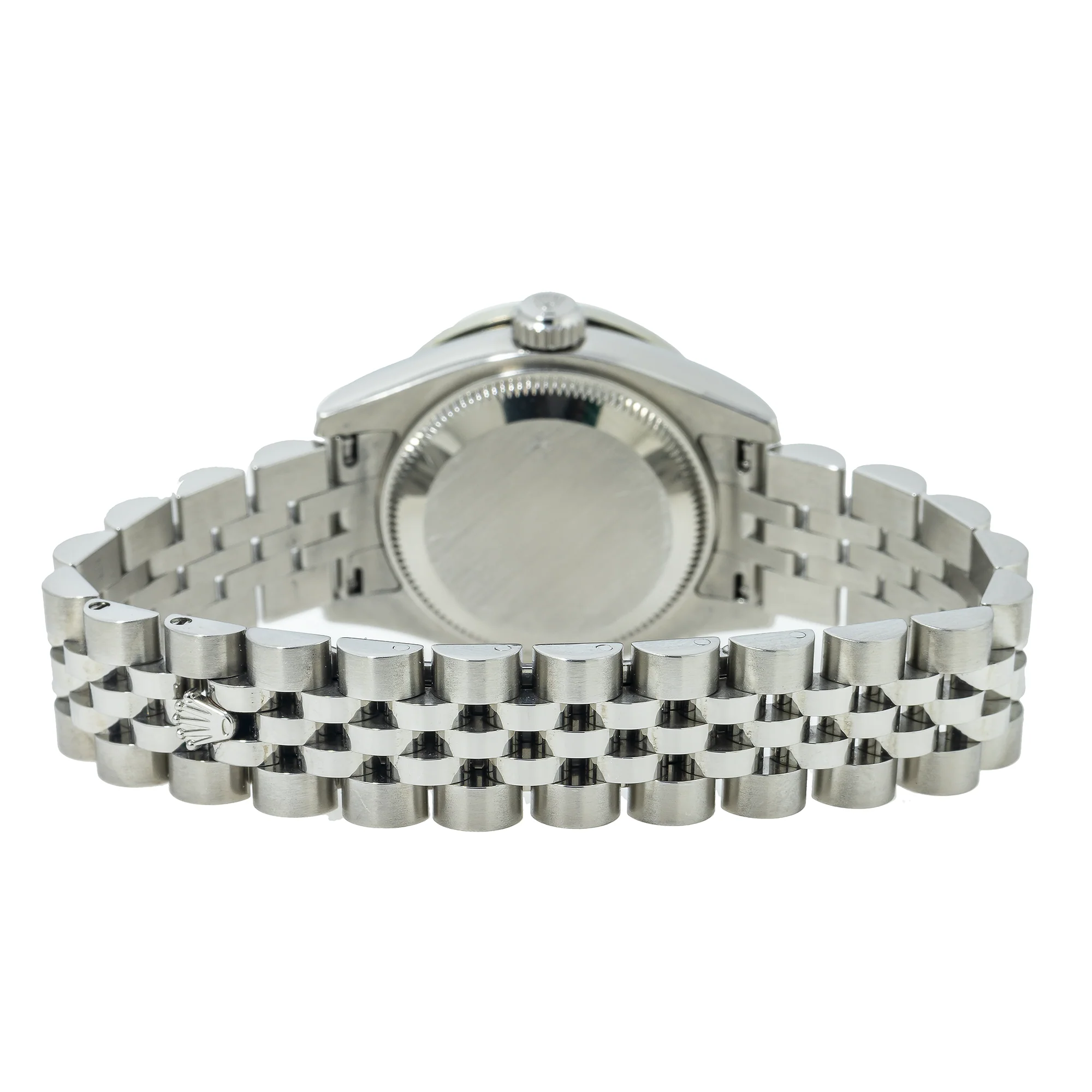 Rolex Datejust 26MM 179174 Blue Mother of Pearl Diamond Dial Diamond Bezel Stainless Steel Jubilee Bracelet - Image 6