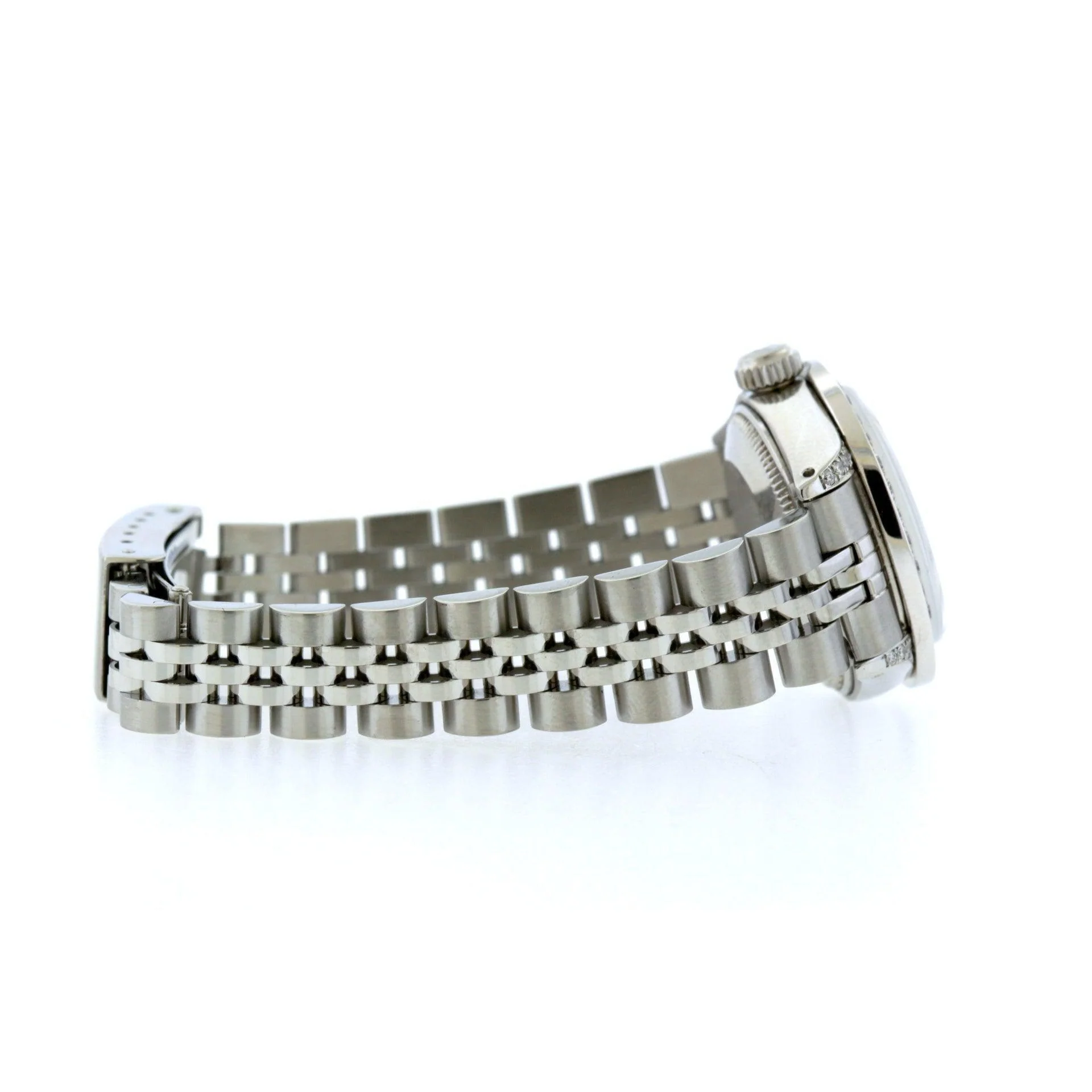 Rolex Datejust 26MM 6916 Black Diamond Dial Diamond Bezel Stainless Steel Jubilee Bracelet 1.2ct - Image 3