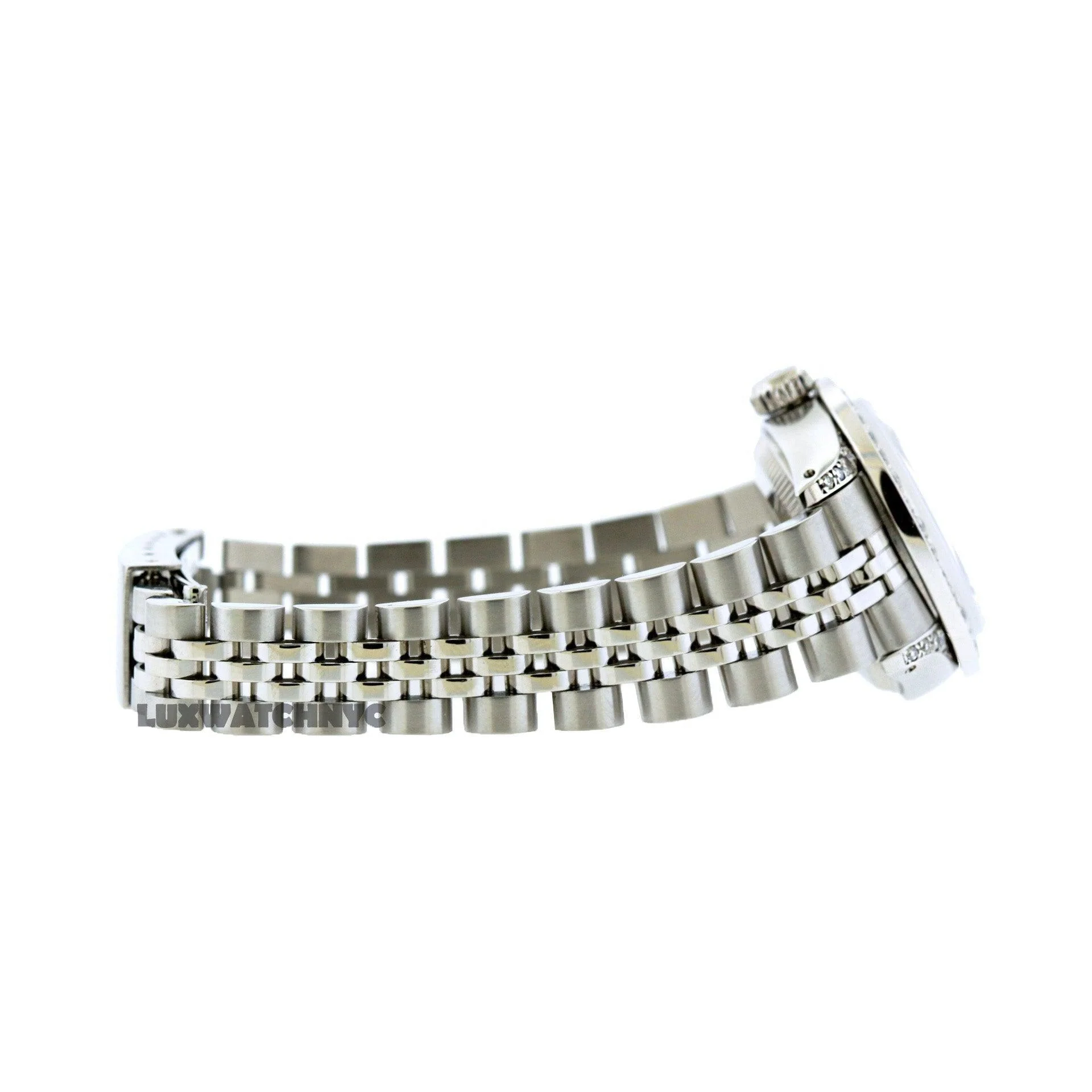 Rolex Datejust 26MM 6916 Blue Diamond Dial Diamond Bezel Stainless Steel Jubilee Bracelet 1.2ct - Image 4