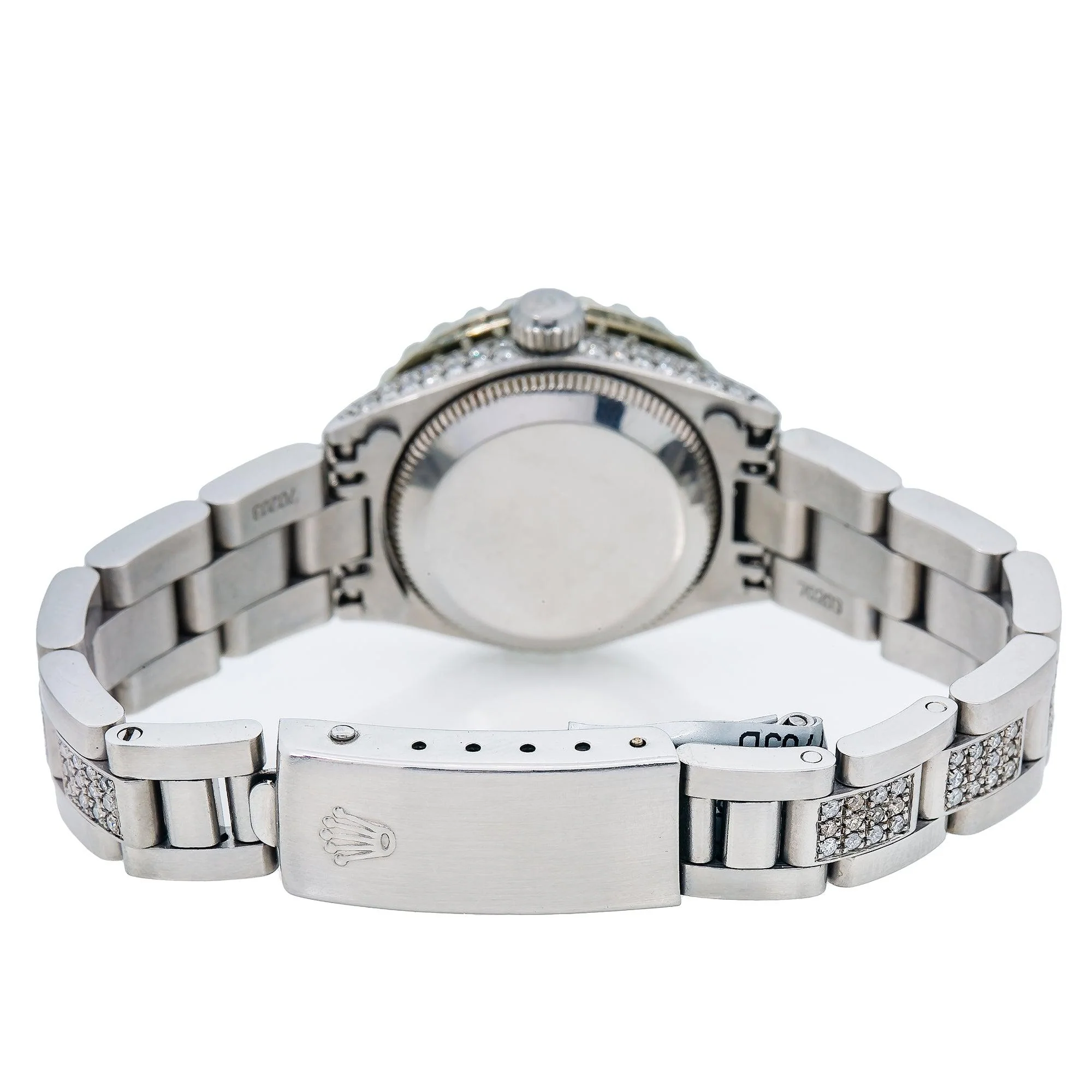 Rolex Datejust 26MM 6916 Green Diamond Dial Diamond Bezel Stainless Steel Semi Diamond Oyster Bracelet 6.05ct - Image 6