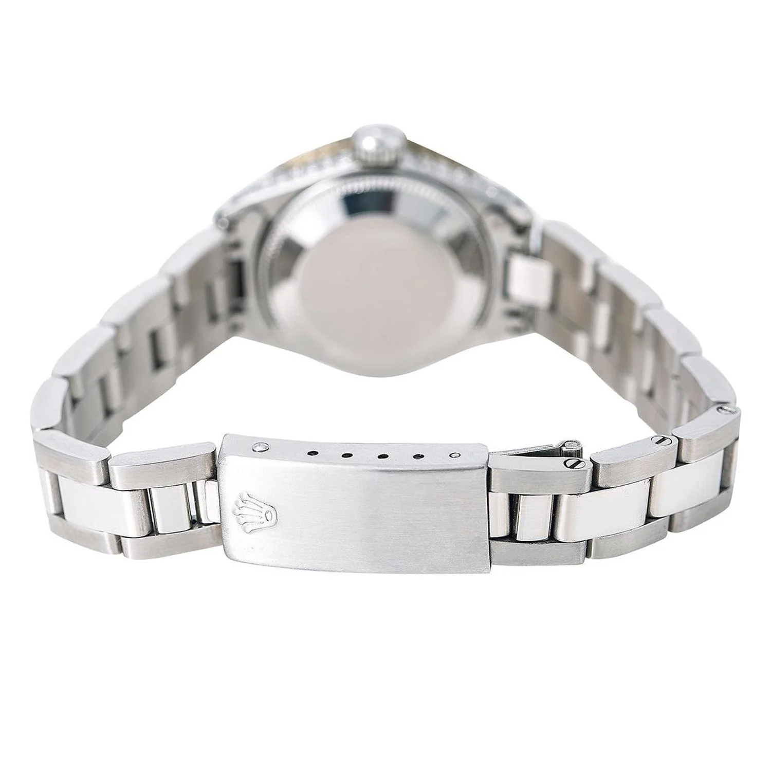 Rolex Datejust 26MM 6916 Pink Mother of Pearl Diamond Dial Diamond Bezel Stainless Steel Oyster Bracelet - Image 5