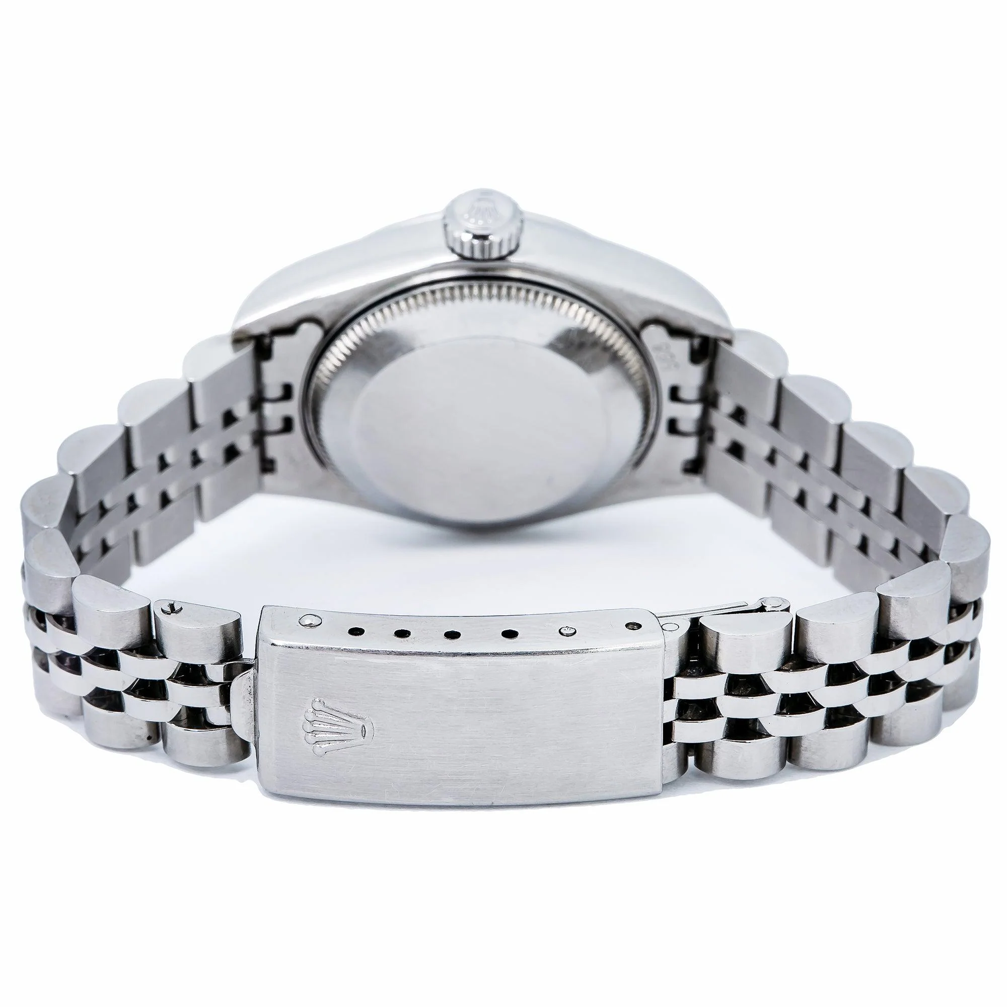 Rolex Datejust 26MM 6916 Pink Mother of Pearl Diamond Dial Smooth Bezel Stainless Steel Jubilee Bracelet - Image 6
