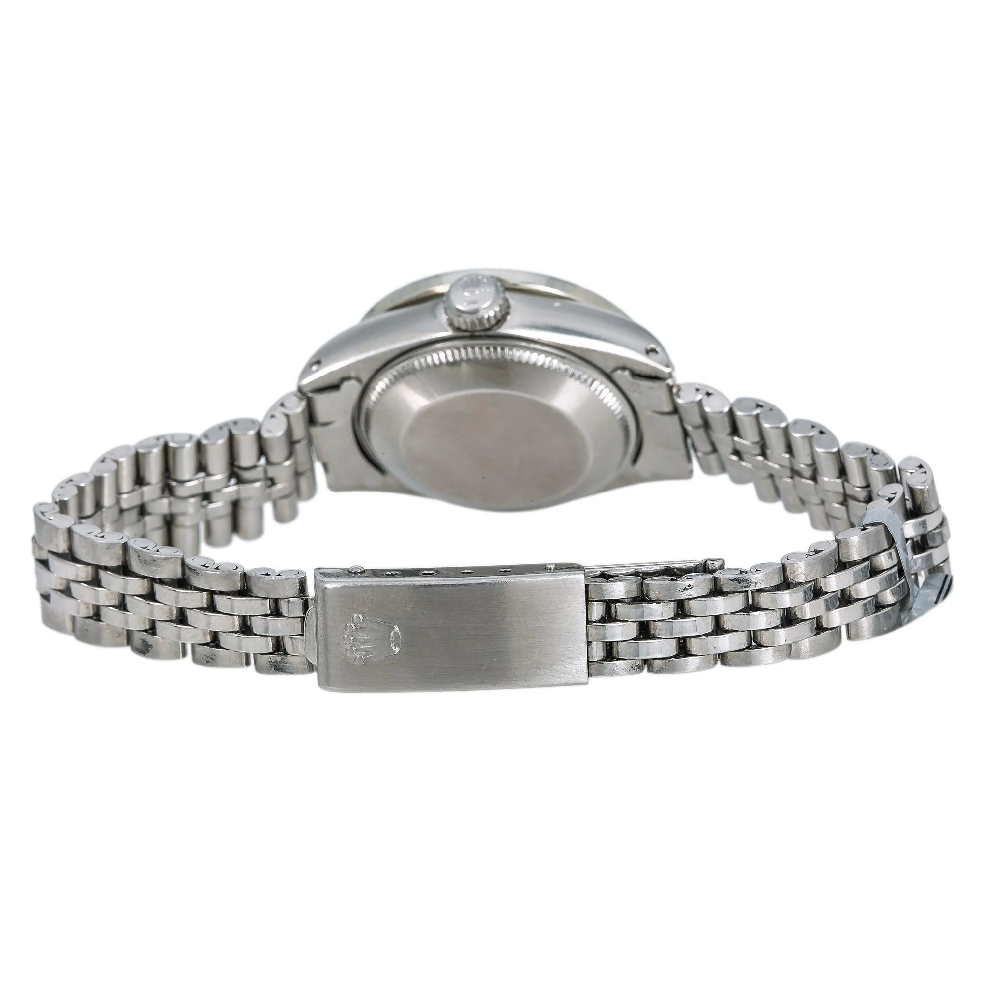 Rolex Datejust 26MM 6916 Red Diamond Dial Diamond Bezel Stainless Steel Jubilee Bracelet 1.3ct - Image 5