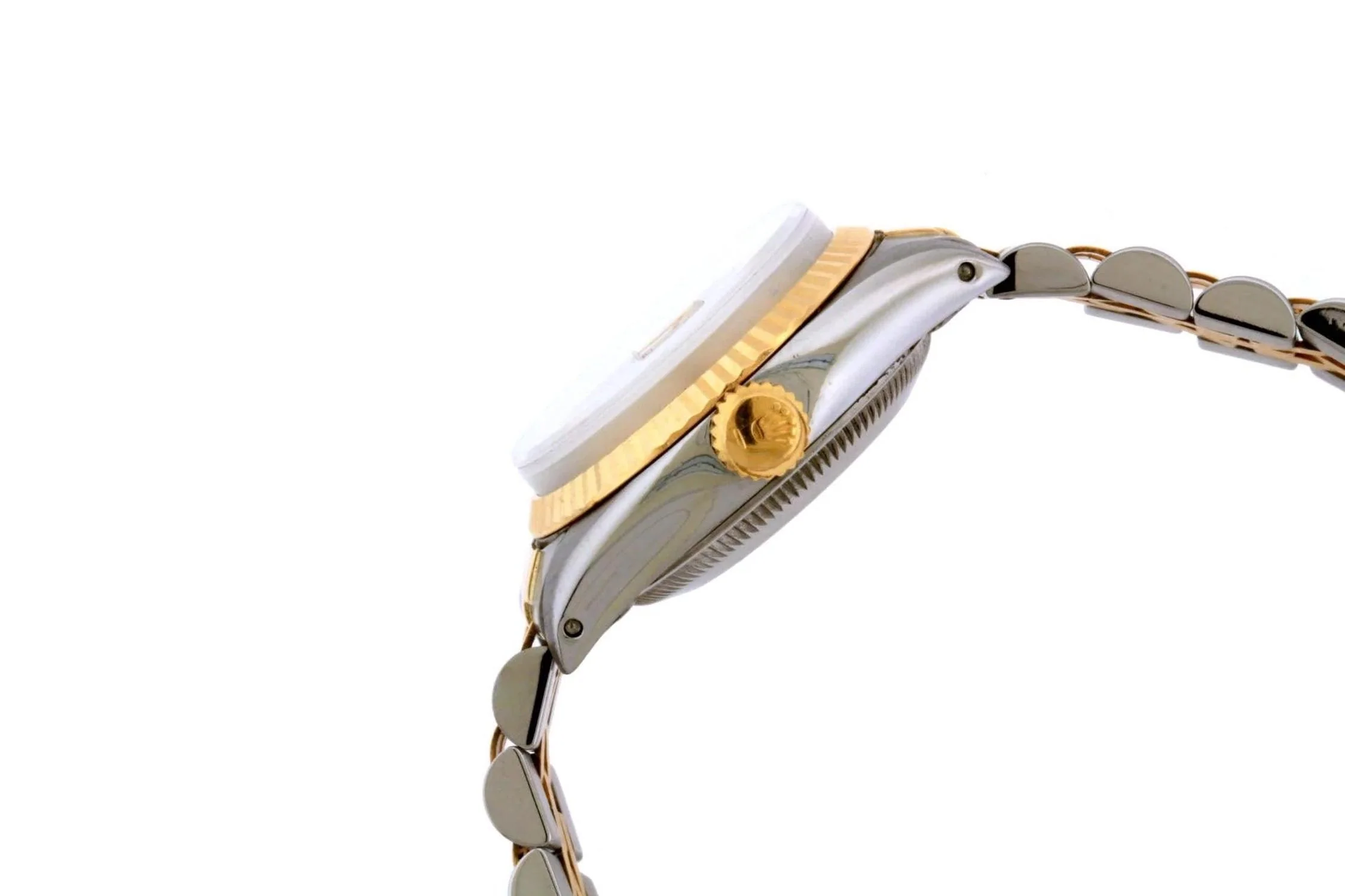Rolex Datejust 26MM 6917 Sherpa Blue Diamond Dial Fluted Bezel Two Tone Yellow Gold Jubilee Bracelet - Image 2