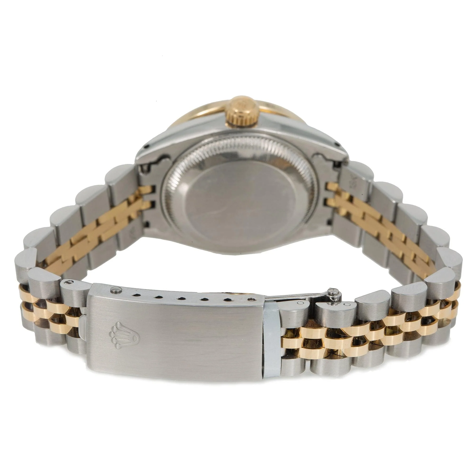 Rolex Datejust 26MM 69173 Champagne Diamond Dial Diamond Bezel Two Tone Yellow Gold Jubilee Bracelet 1.2ct - Image 6