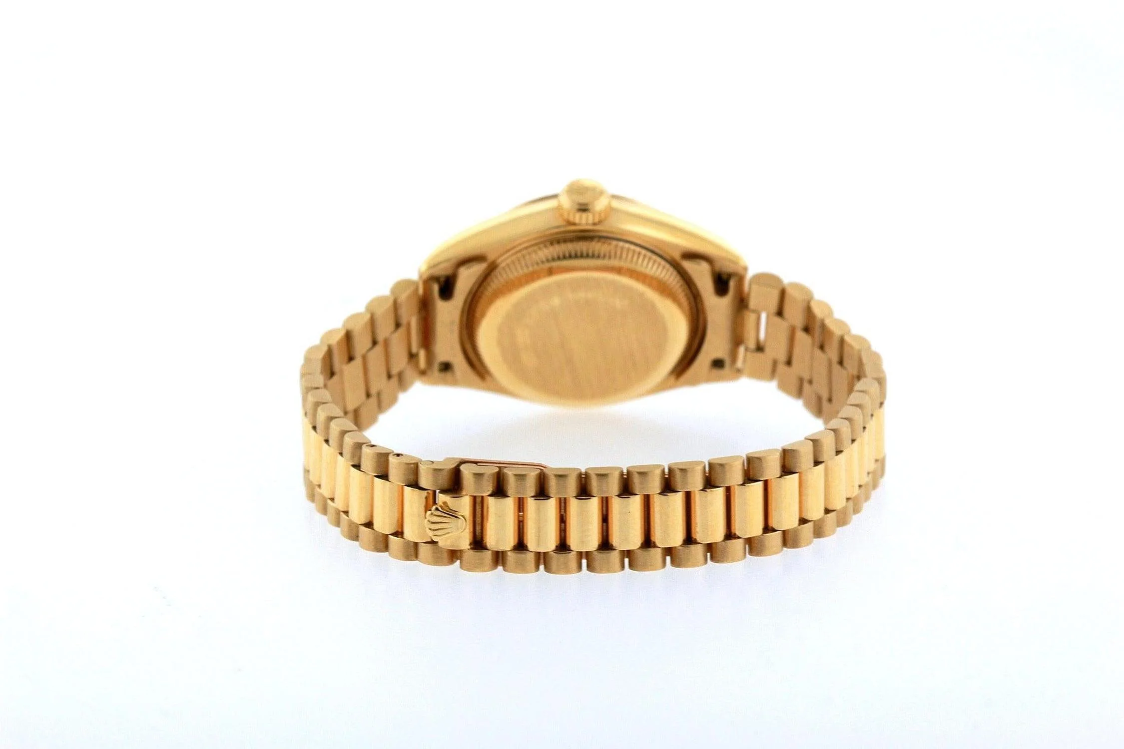 Rolex Datejust 26MM 69178 Champagne Dial Diamond Bezel 18K Yellow Gold President Bracelet 1.2ct - Image 2