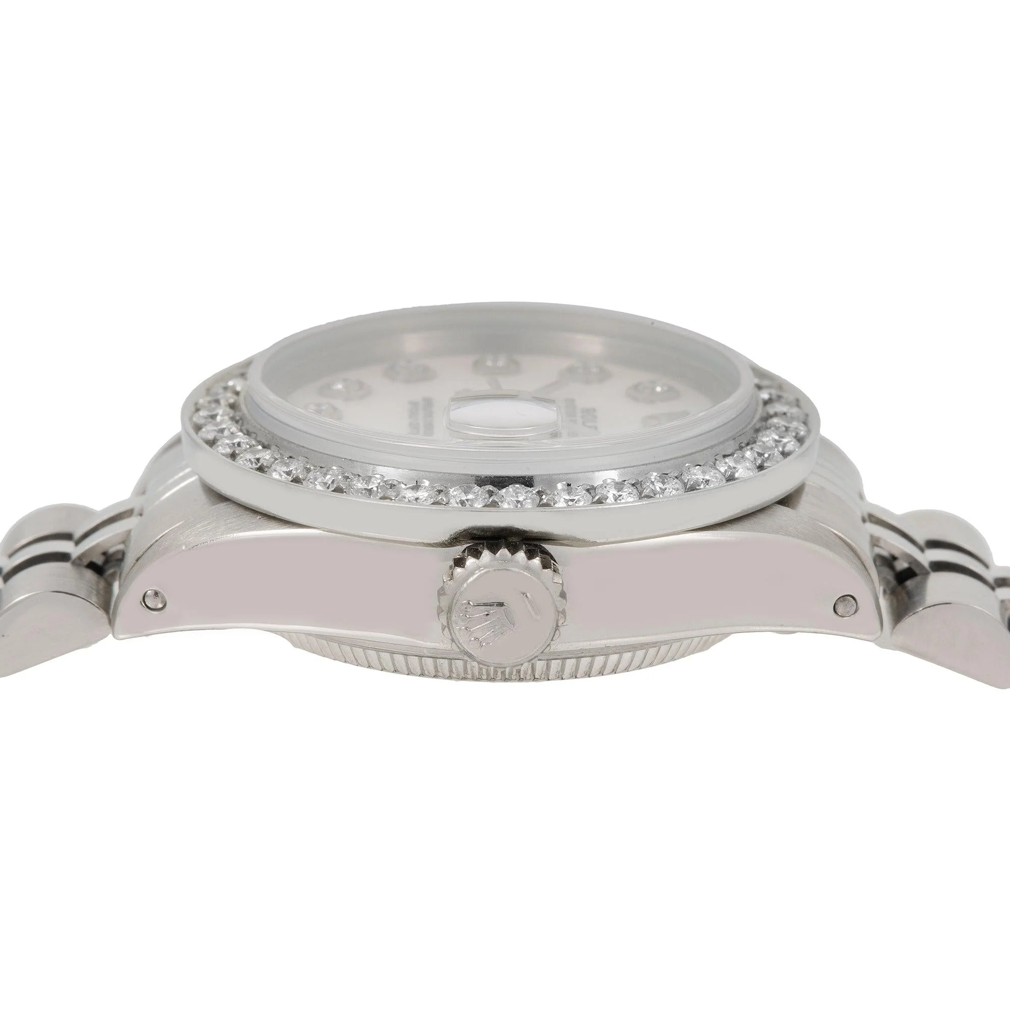 Rolex Datejust 26MM 69240 Silver Diamond Dial Diamond Bezel Stainless Steel Jubilee Bracelet 0.9ct - Image 5