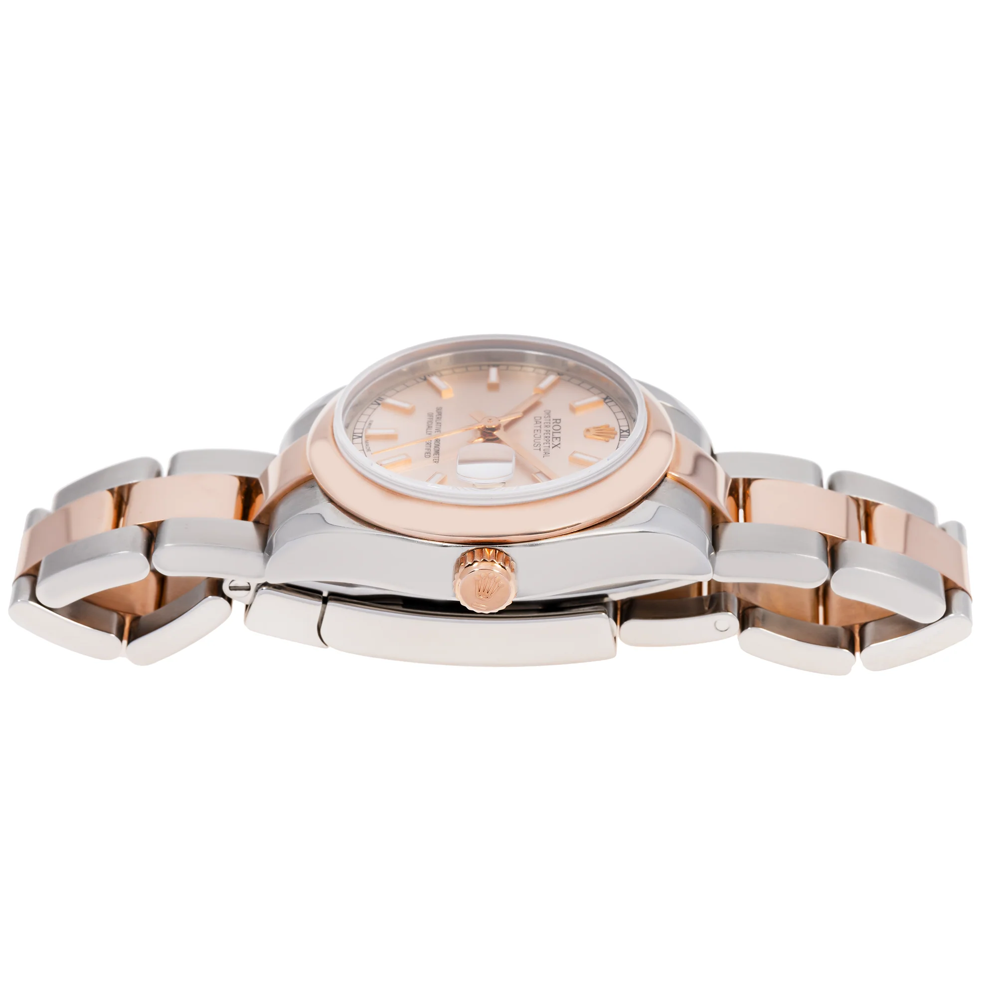 Rolex Datejust 31MM 178241 Sundust Dial Smooth Bezel Two Tone Rose Gold Oyster Bracelet - Image 4