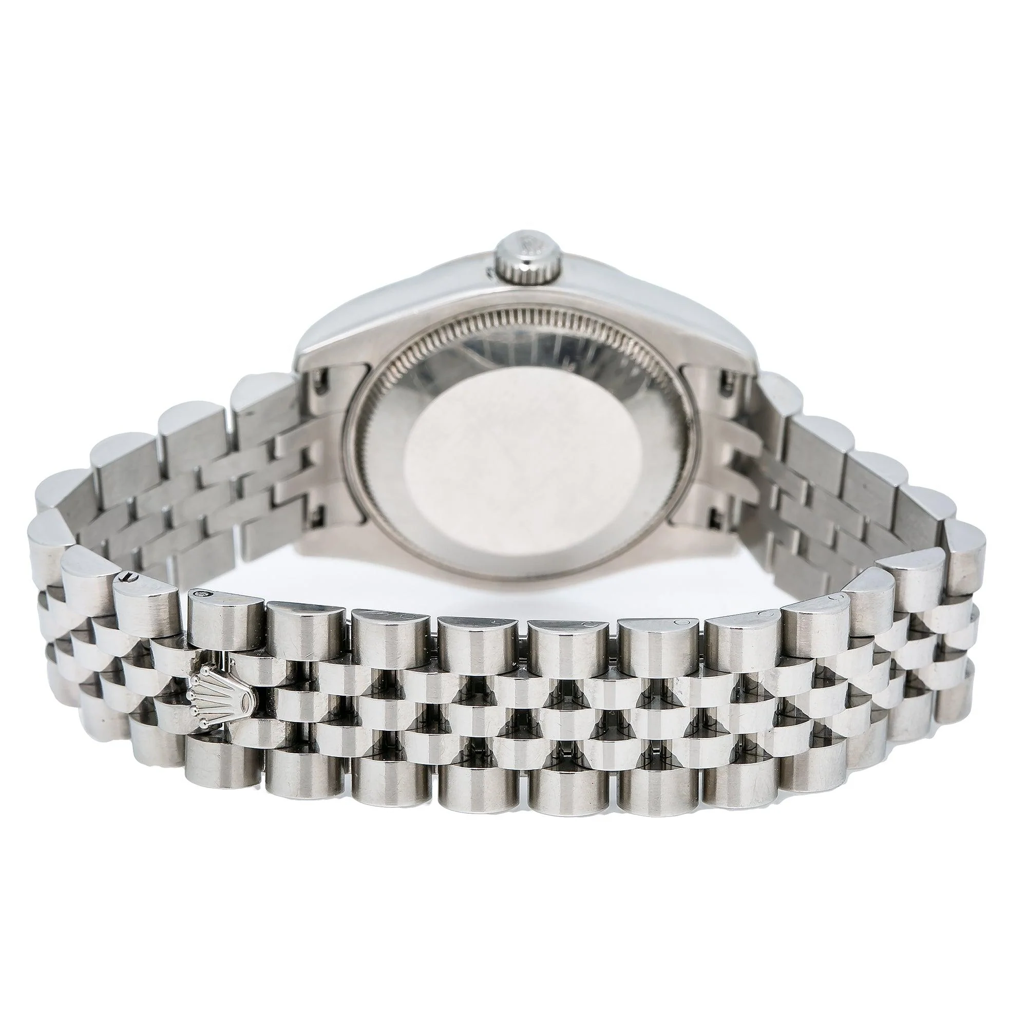 Rolex Datejust 31MM 178274 Black Pattern Diamond Dial Fluted Bezel Stainless Steel Jubilee Bracelet - Image 6