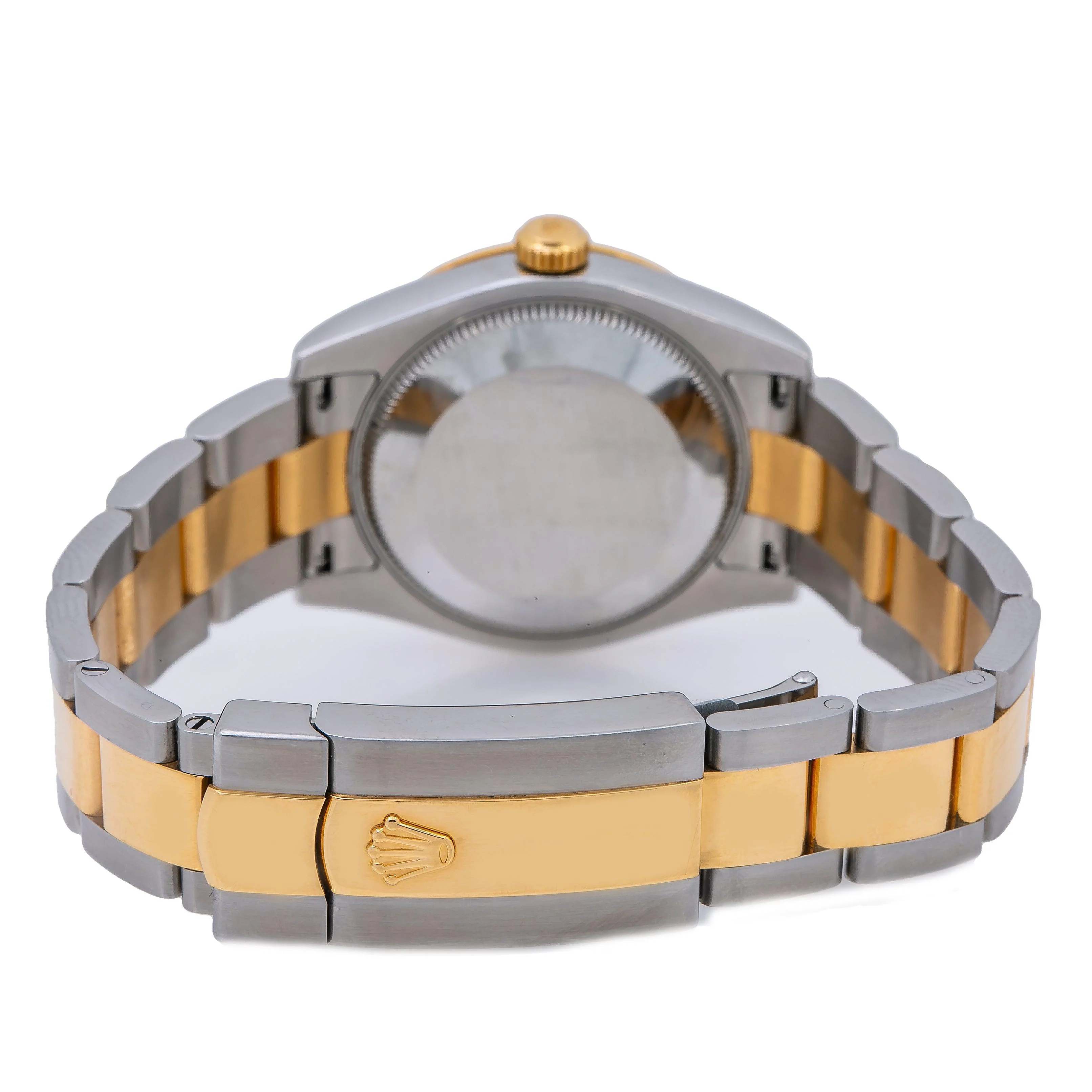 Rolex Datejust 31MM 178343 Champagne Floral Arabic Dial Diamond Bezel Two Tone Yellow Gold Oyster Bracelet - Image 5