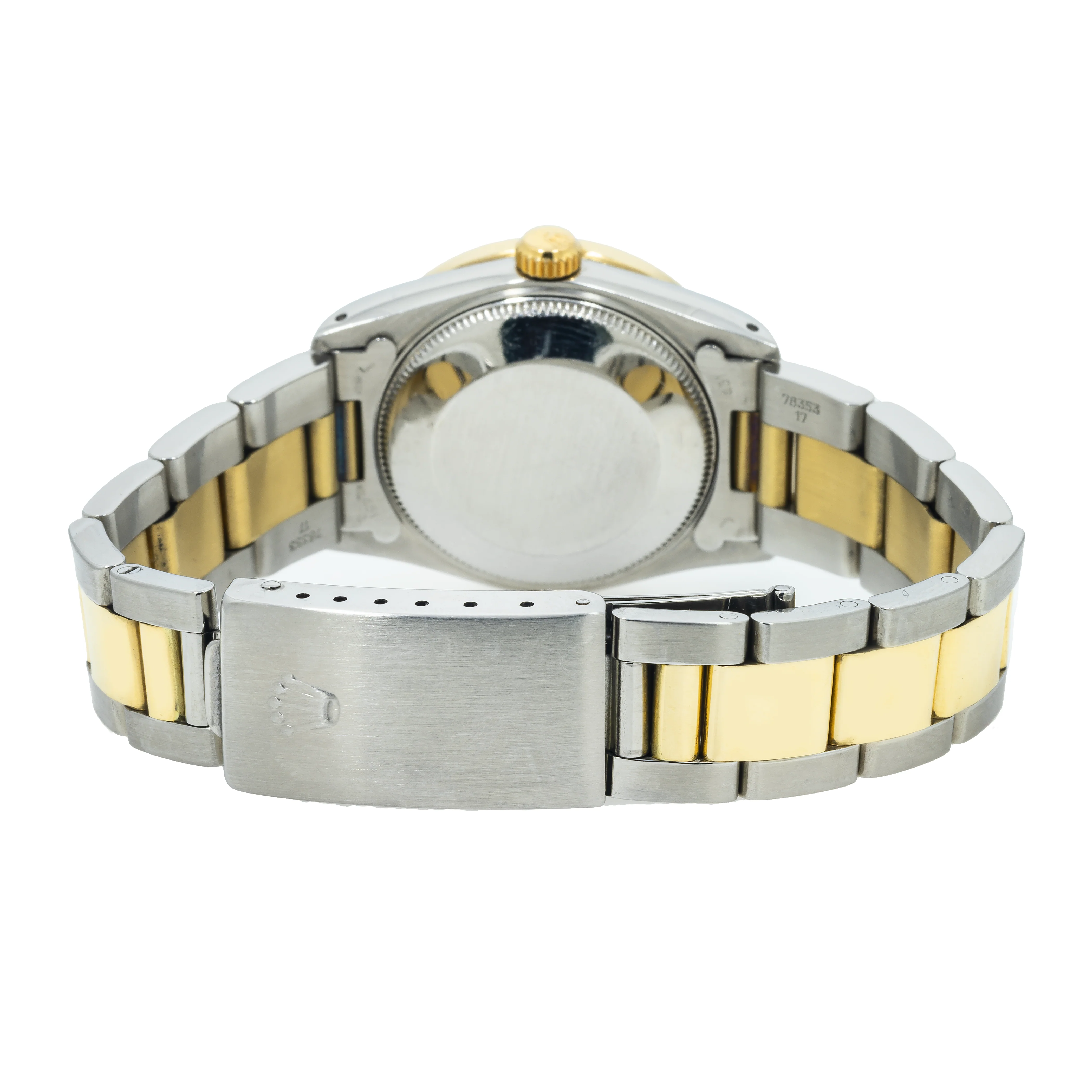 Rolex Datejust 31MM 6824 Ice Blue Diamond Dial Diamond Bezel Two Tone Yellow Gold Oyster Bracelet - Image 6