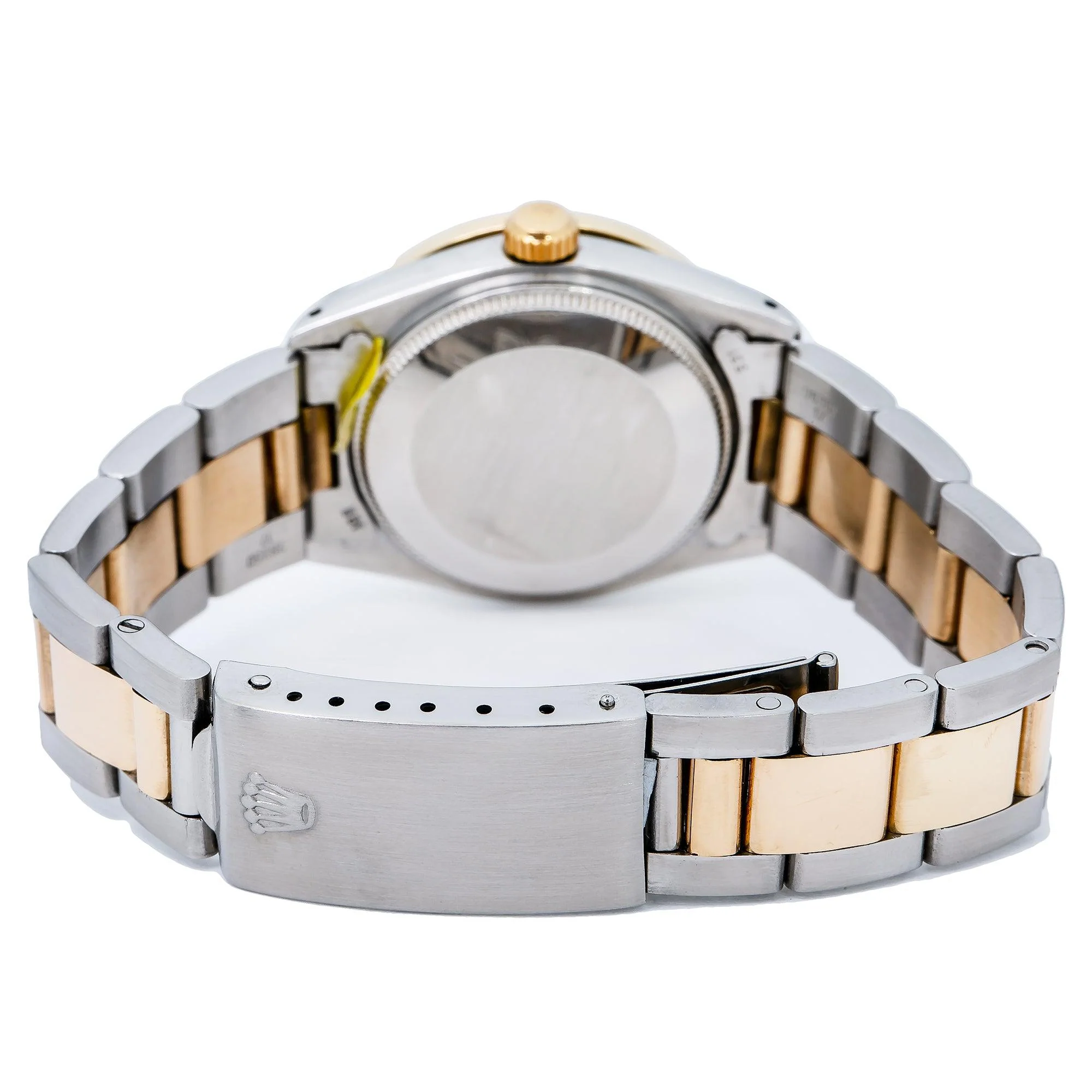 Rolex Datejust 31MM 6827 Pink Mother of Pearl Diamond Dial Diamond Bezel Two Tone Yellow Gold Oyster Bracelet - Image 6