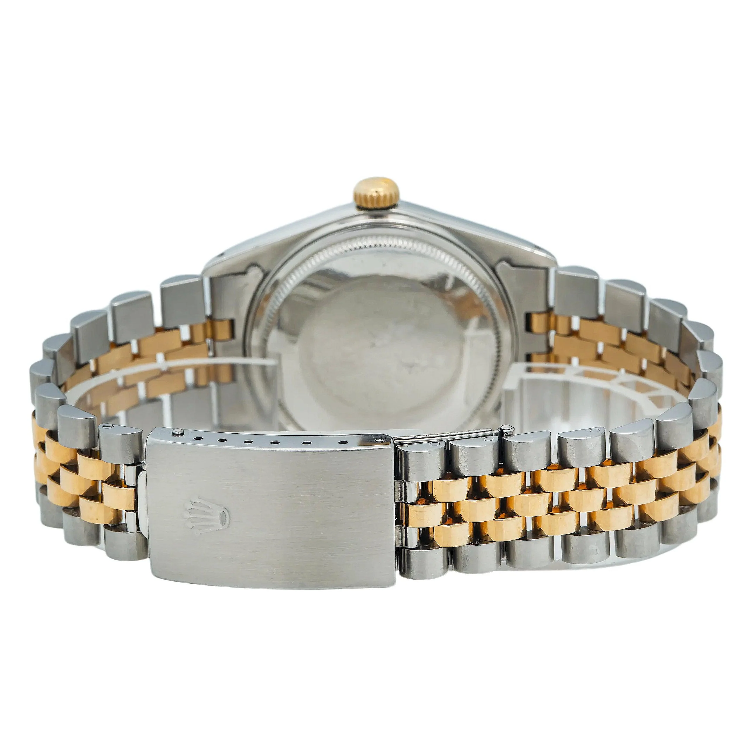Rolex Datejust 31MM 68273 White Mother of Pearl Roman Diamond Dial Fluted Bezel Two Tone Yellow Gold Jubilee Bracelet - Image 6