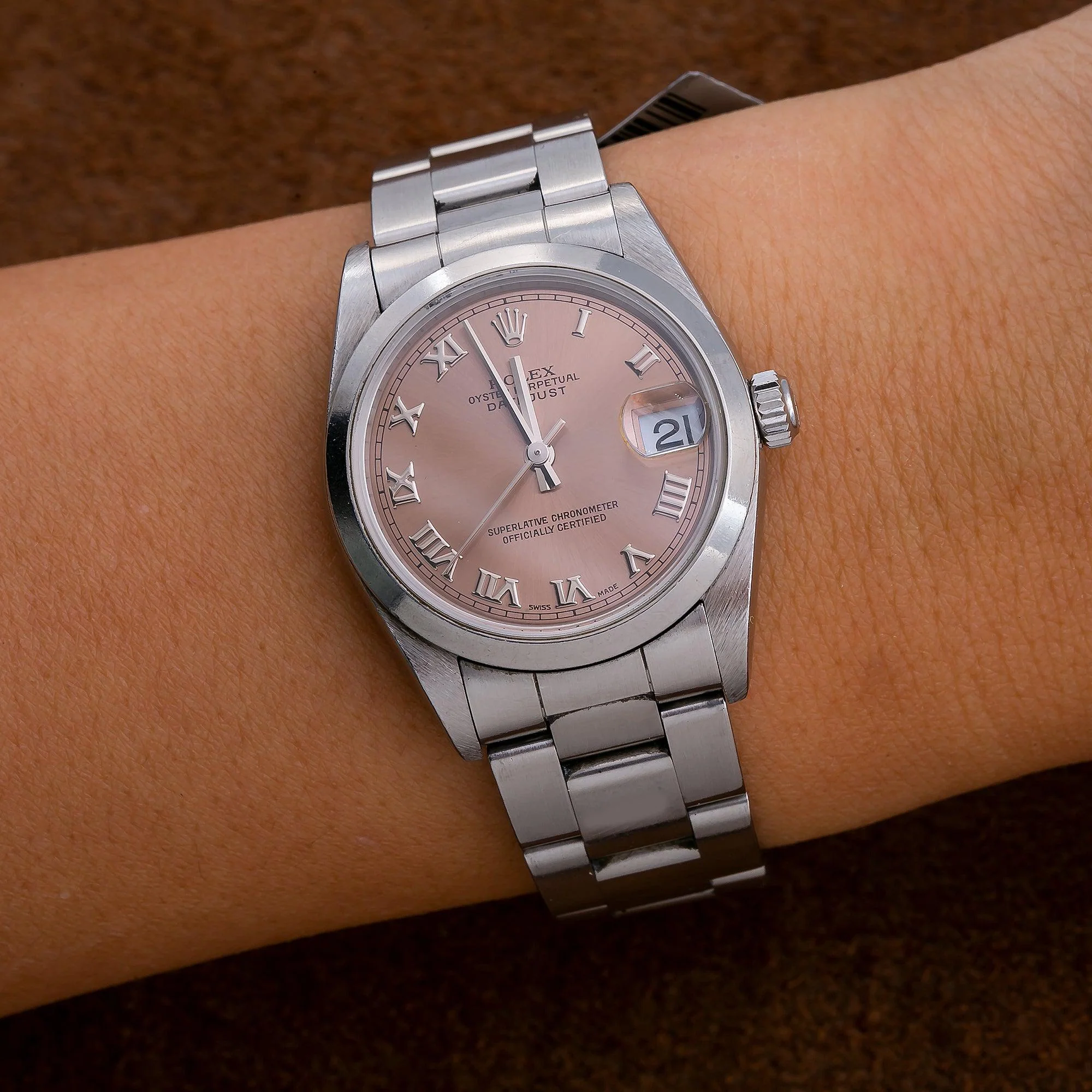 Rolex Datejust 31MM 78240 Everose Roman Dial Smooth Bezel Stainless Steel Oyster Bracelet - Image 2