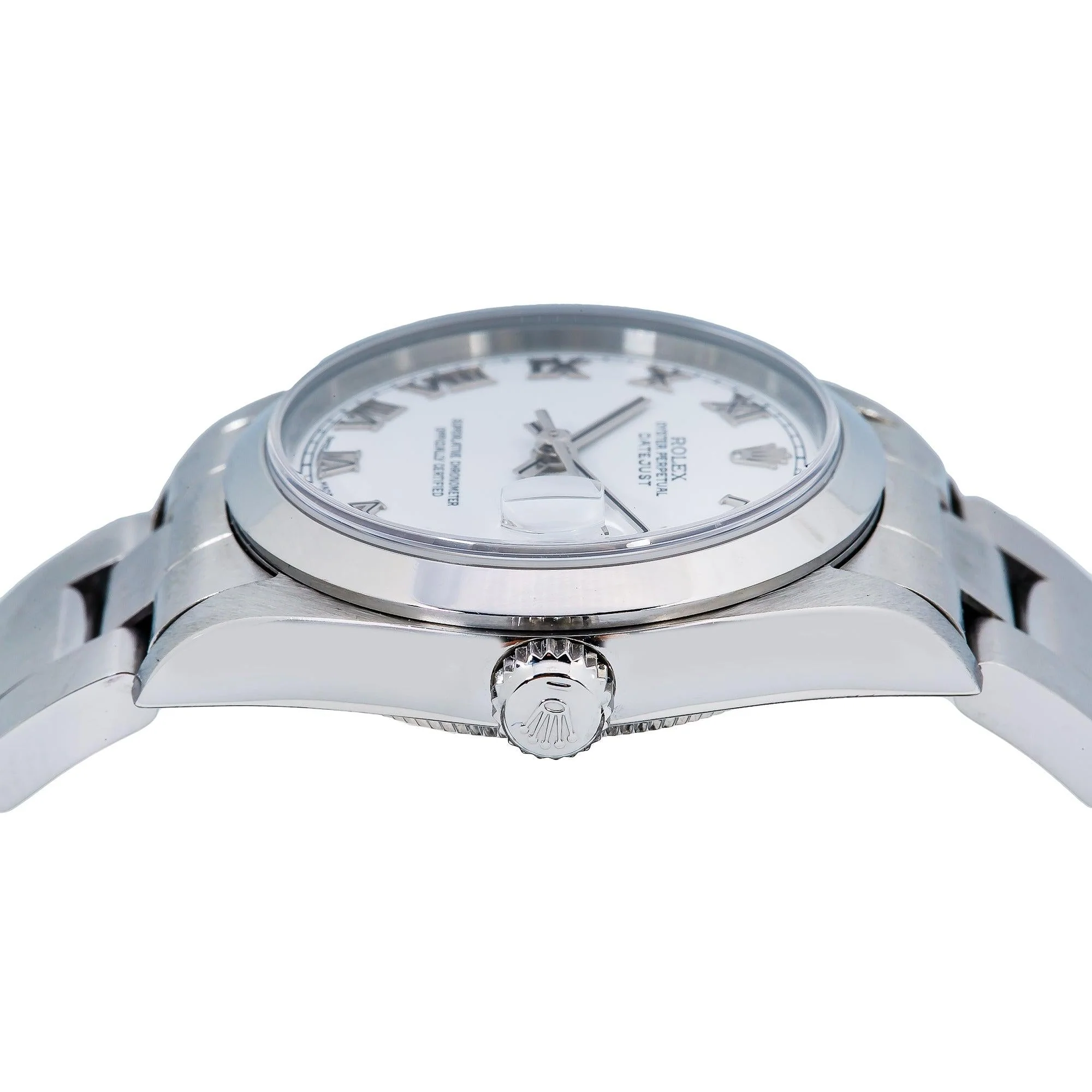 Rolex Datejust 31MM 78240 White Roman Dial Smooth Bezel Stainless Steel Oyster Bracelet - Image 5