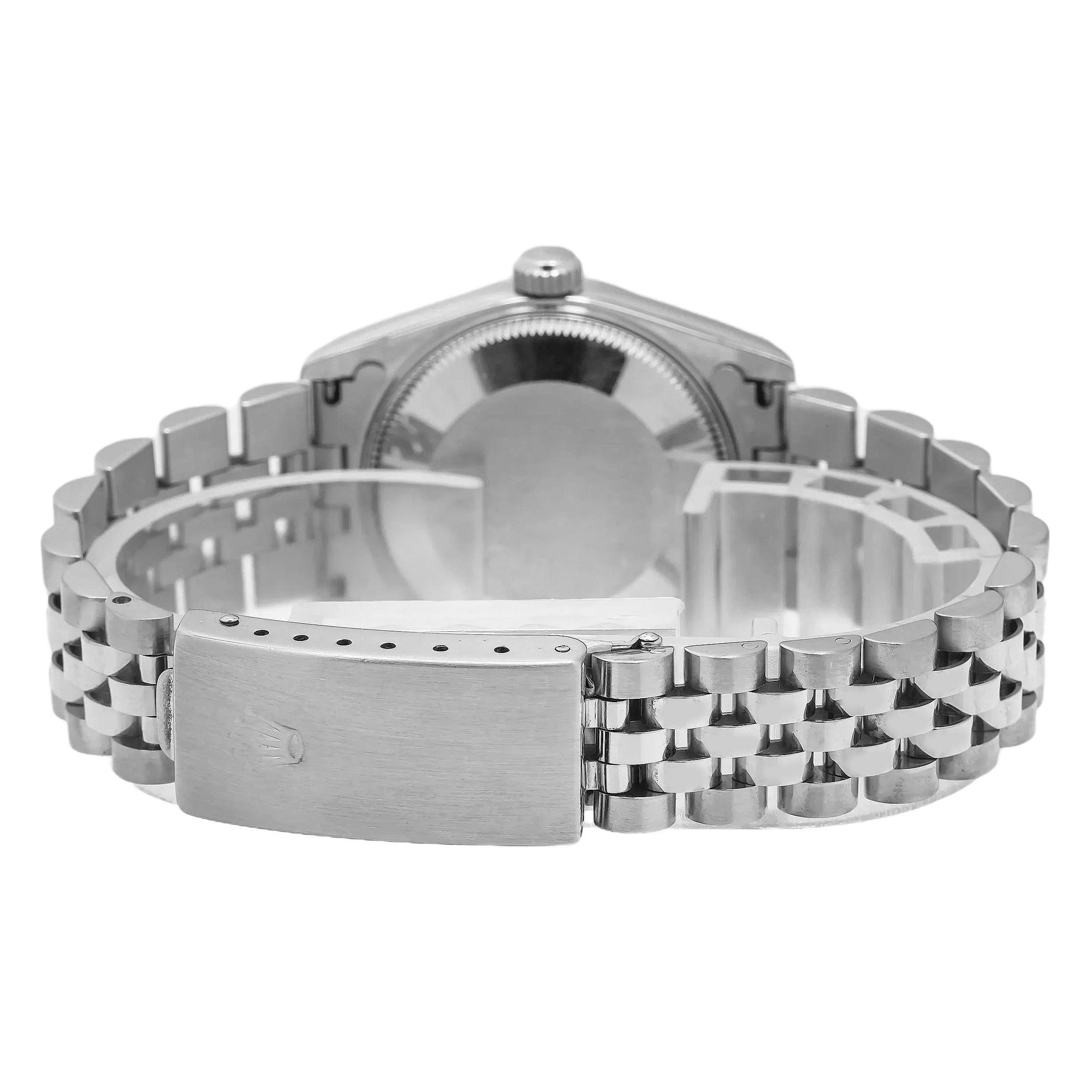 Rolex Datejust 31MM 78274 Pink Mother of Pearl Diamond Dial Fluted Bezel Stainless Steel Jubilee Bracelet - Image 6