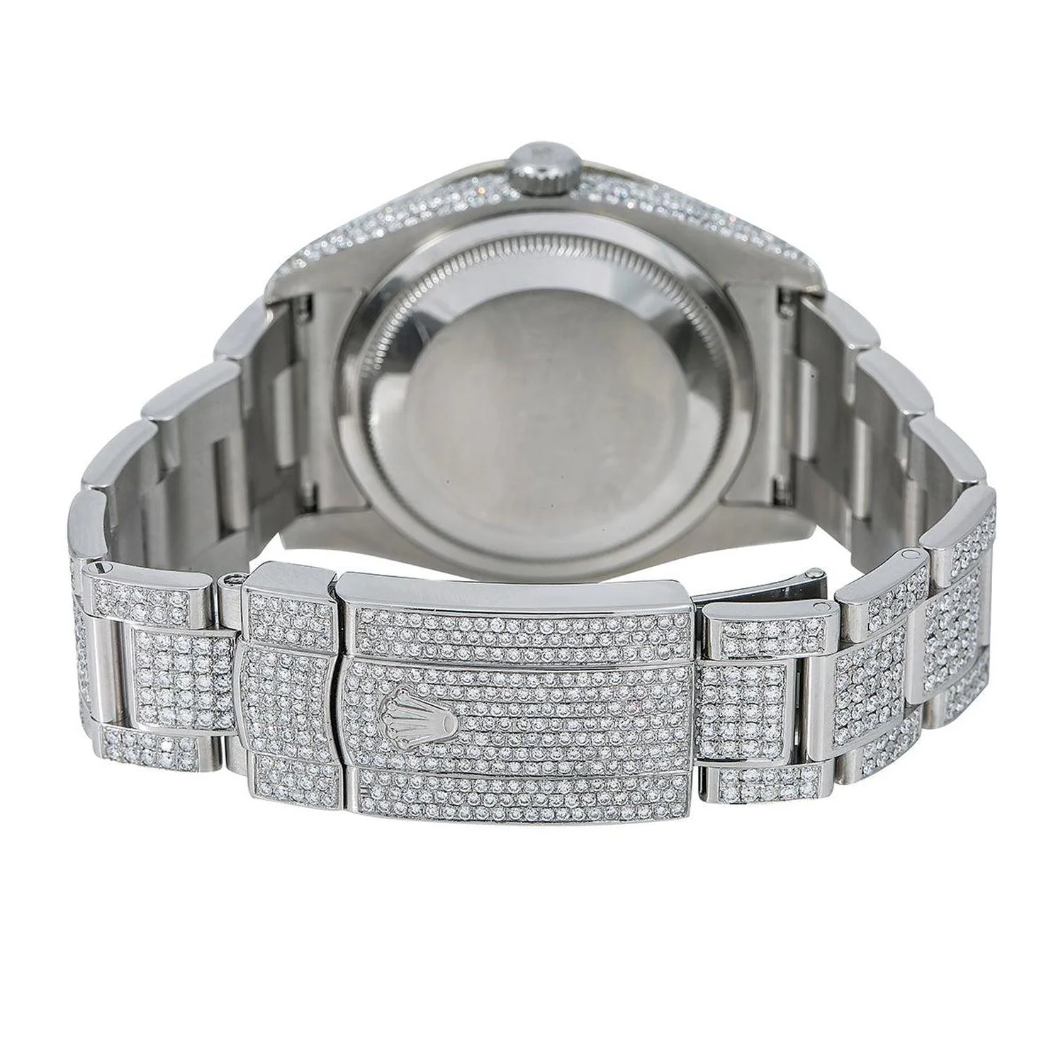 Rolex Datejust 36MM 116234 Diamond Paved Rainbow Eastern Arabic Dial Diamond Bezel Stainless Steel Full Diamond Oyster Bracelet - Image 5