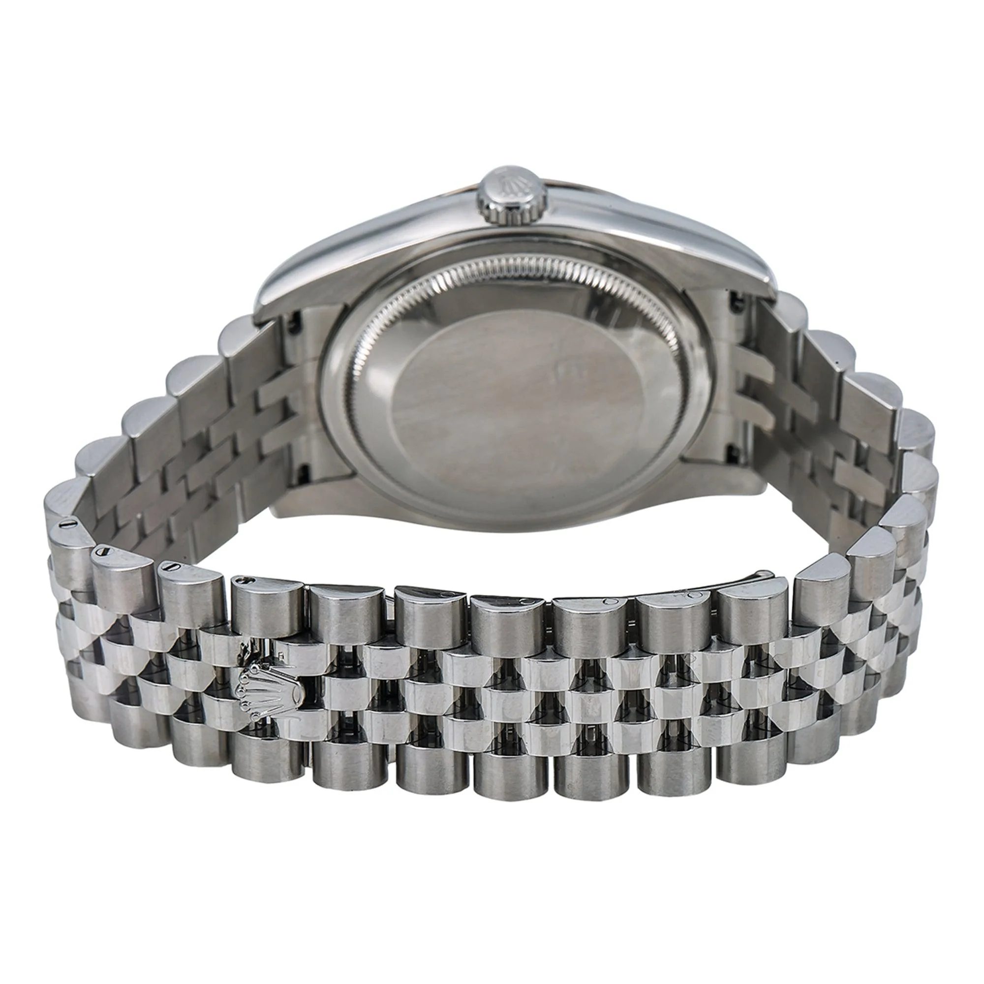 Rolex Datejust 36MM 116234 White Roman Dial Fluted Bezel Stainless Steel Jubilee Bracelet - Image 5