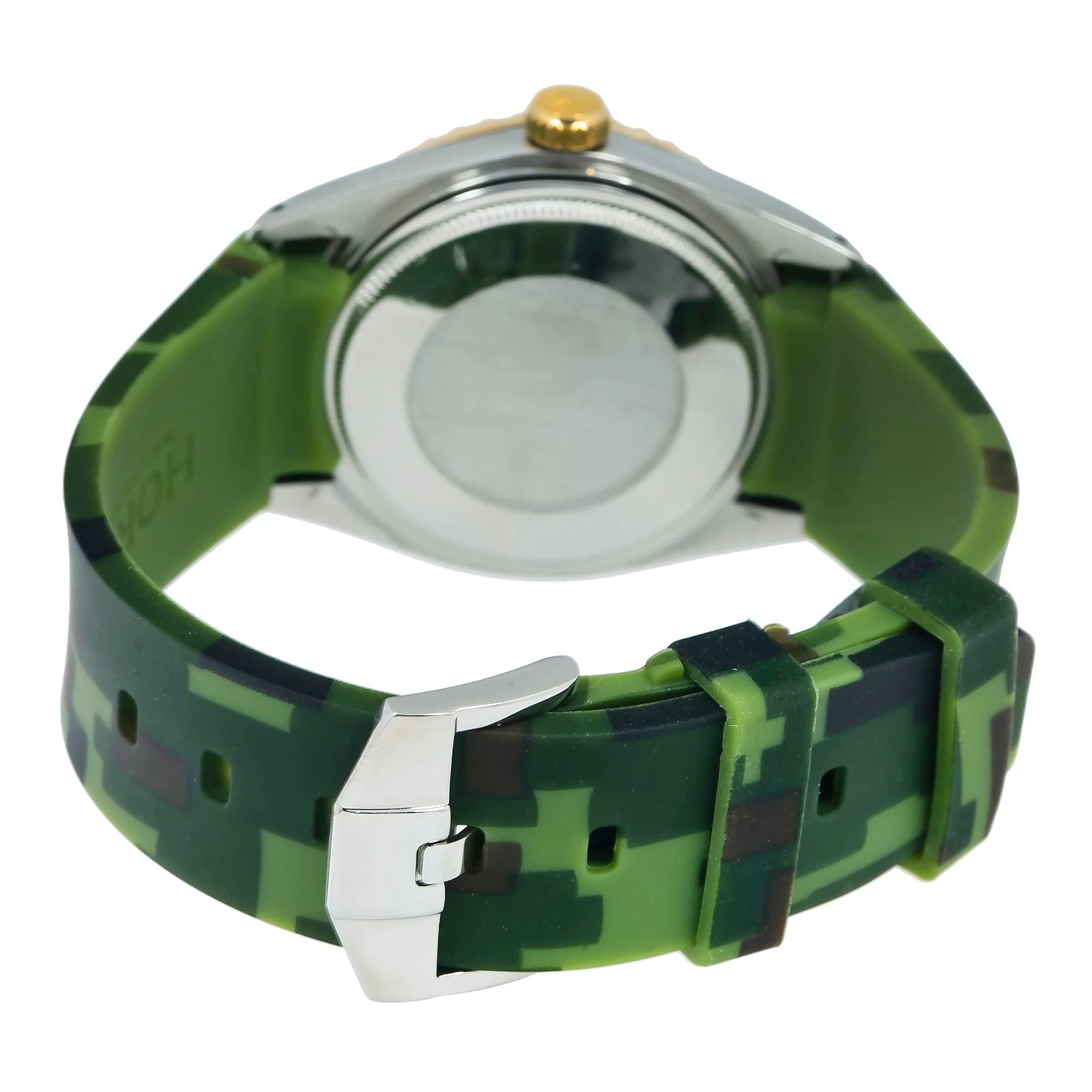 Rolex Datejust 36MM 1601 Green Roman Diamond Dial Diamond Bezel Green Camo Rubber Strap - Image 6