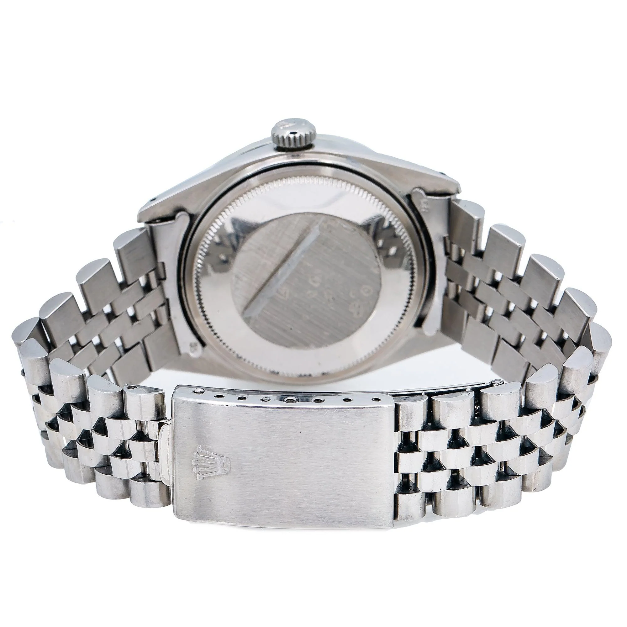 Rolex Datejust 36MM 1601 White Mother of Pearl Diamond Dial Diamond Bezel Stainless Steel Jubilee Bracelet 1.1ct - Image 6