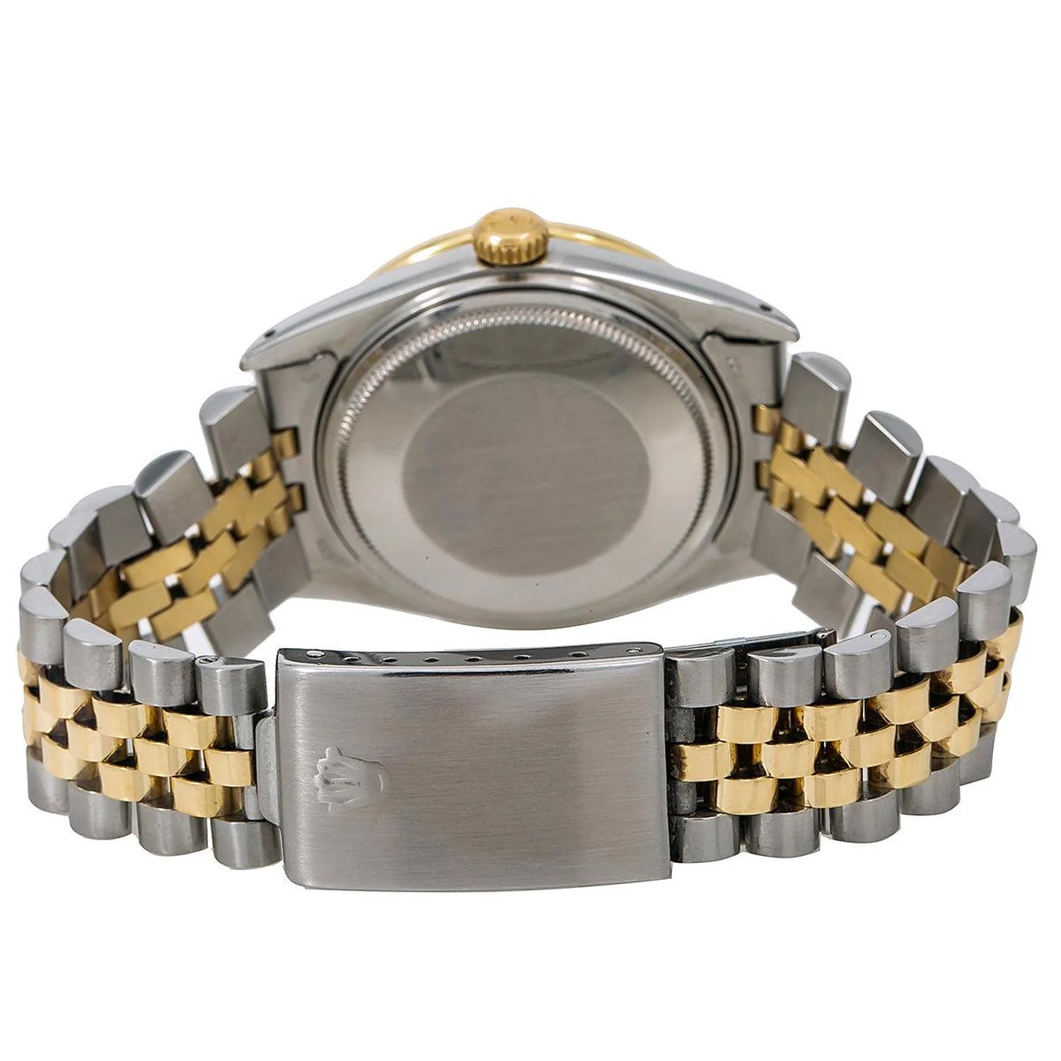 Rolex Datejust 36MM 16013 Black Tuxedo Diamond Dial Diamond Bezel Two Tone Yellow Gold Jubilee Bracelet 1.2ct - Image 5