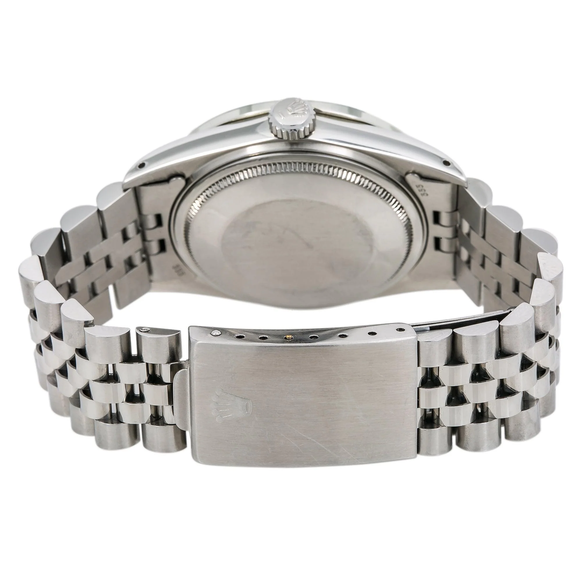 Rolex Datejust 36MM 16014 Black Baguette Diamond Dial Diamond Bezel Stainless Steel Jubilee Bracelet 1.2ct - Image 6