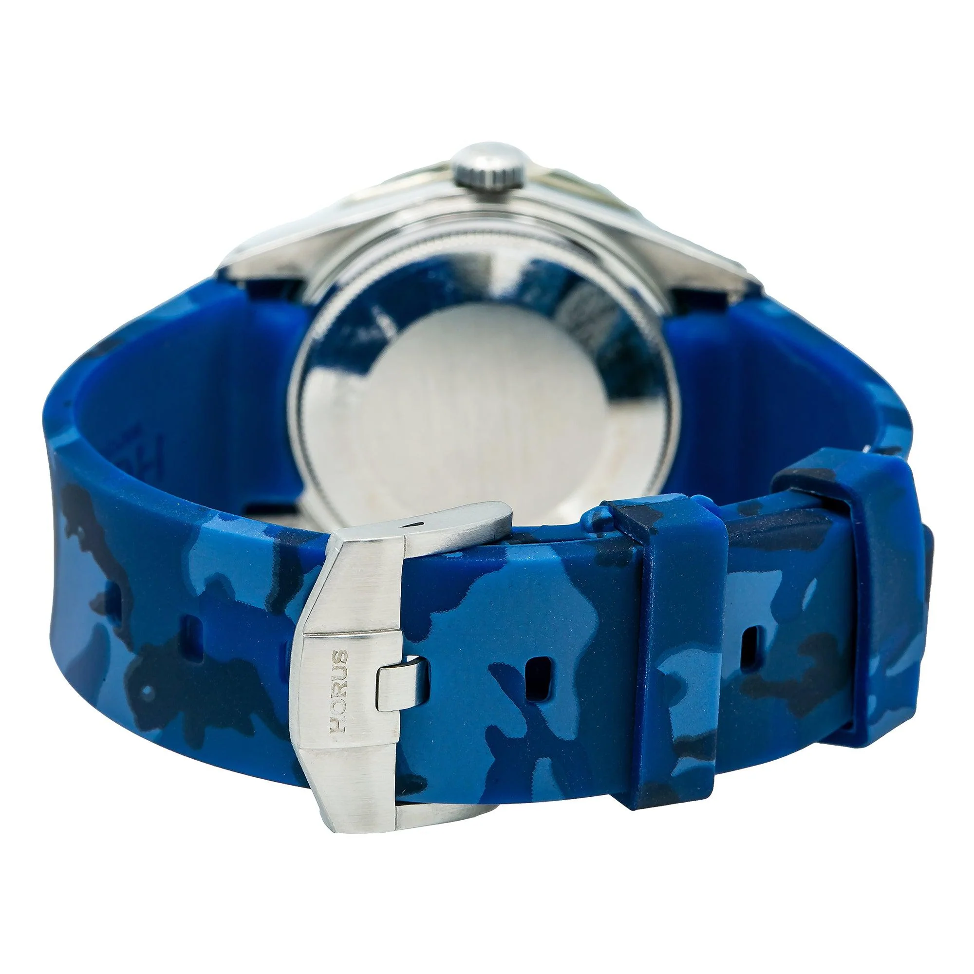 Rolex Datejust 36MM 16014 Blue Roman Diamond Dial Diamond Bezel Blue Camo Rubber Strap 4ct - Image 6